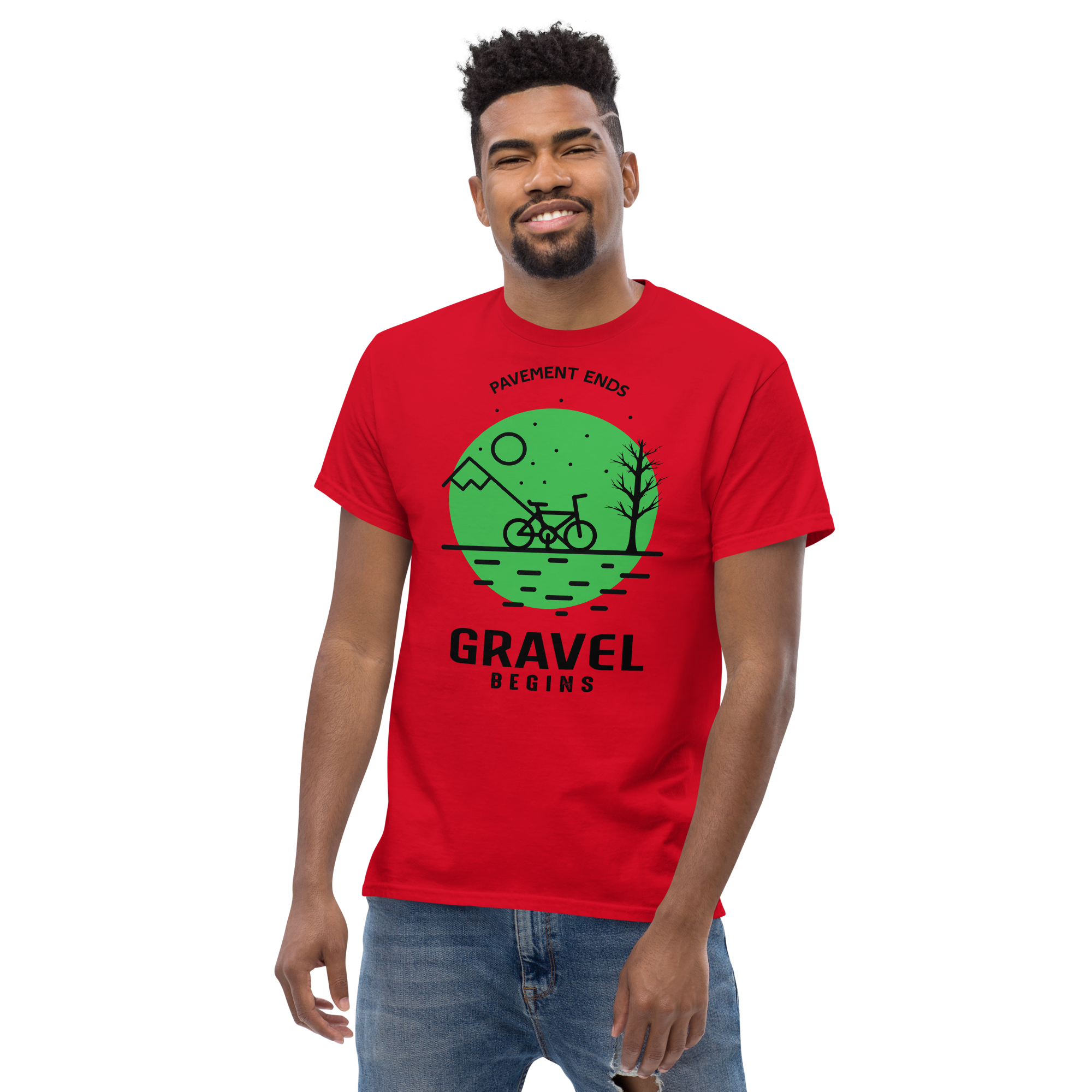 GRAVEL BEGINS unisex t-shirt