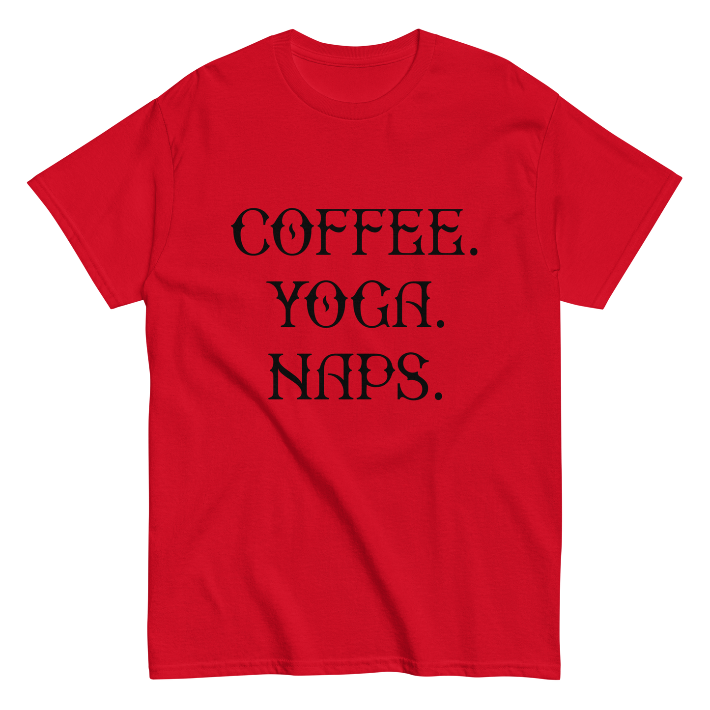 COFFEE YOGA NAPS Coffee series men's t-shirt