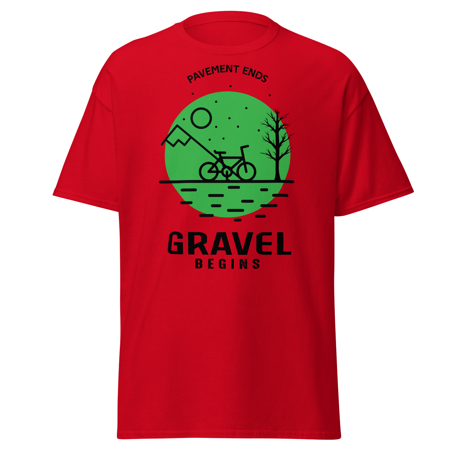 GRAVEL BEGINS men's cycling t-shirt