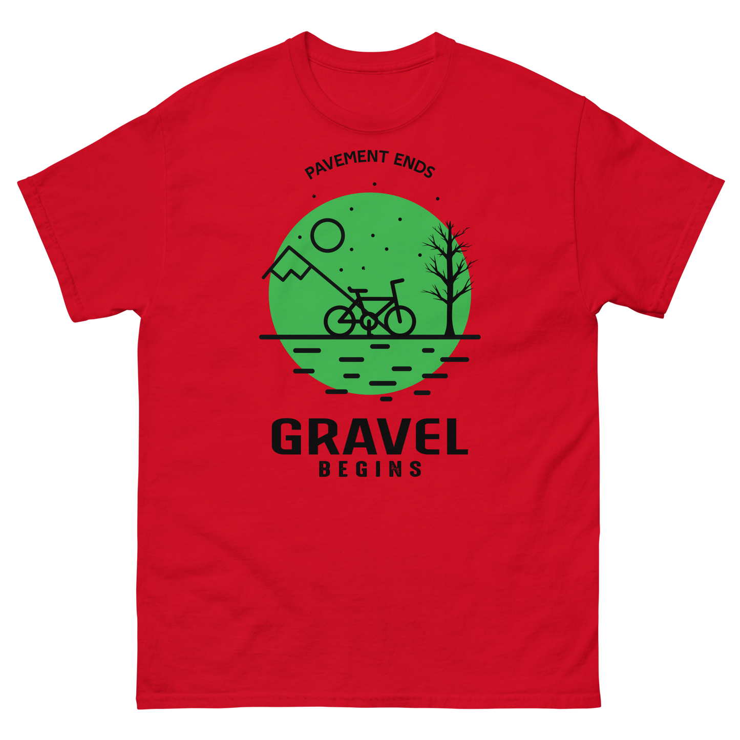 GRAVEL BEGINS men's cycling t-shirt