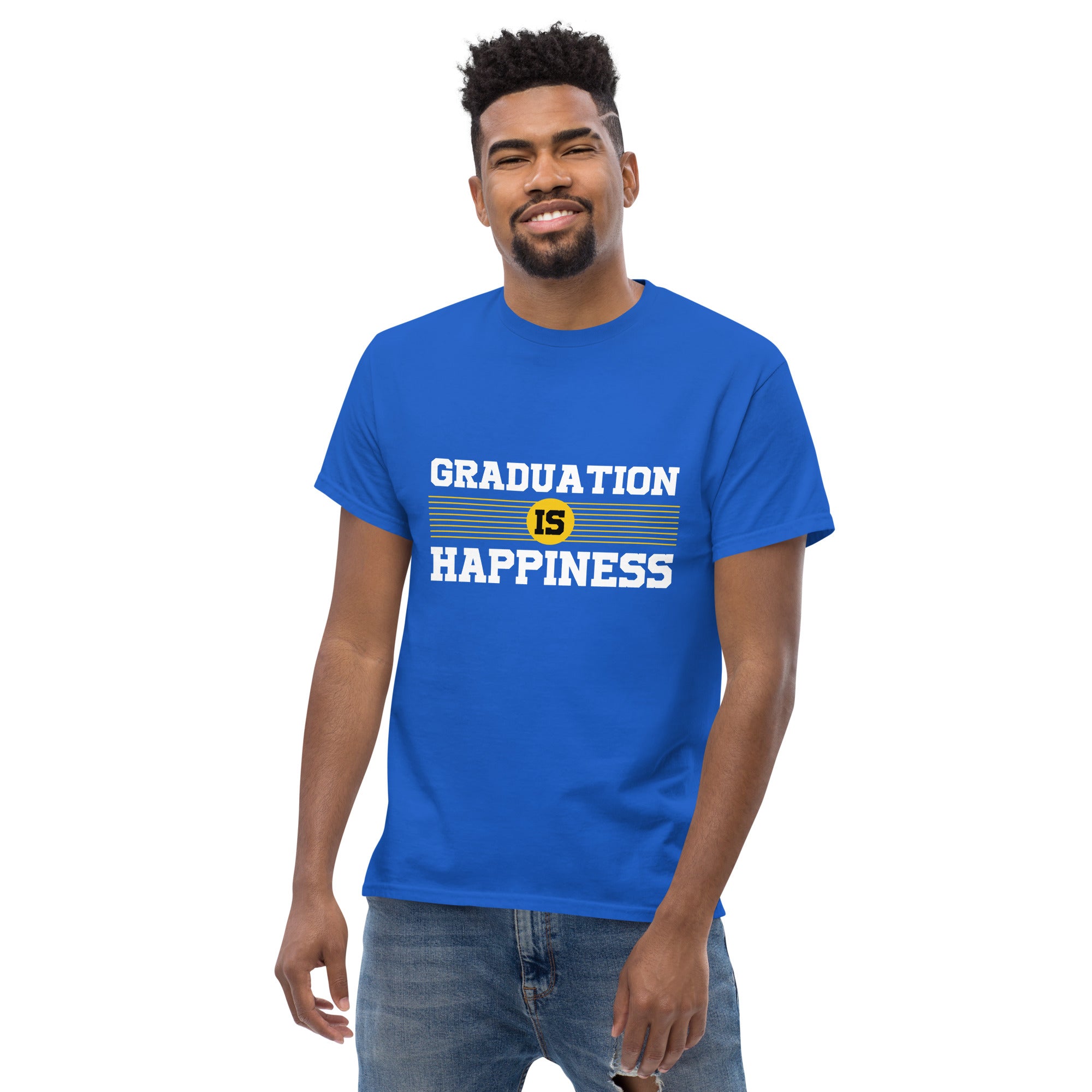 Camiseta para hombre LA GRADUACIÓN ES FELICIDAD