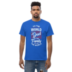 DAD'S WORLD Men's tee - Printoo Shop - - Father's Day, men's tee, Men’s Classic Tee | Gildan 5000, t-shirt, tee