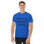 COFFEE YOGA NAPS unisex t-shirt - Printoo Shop - - t-shirt, unisex, Unisex Classic Tee | Gildan 5000