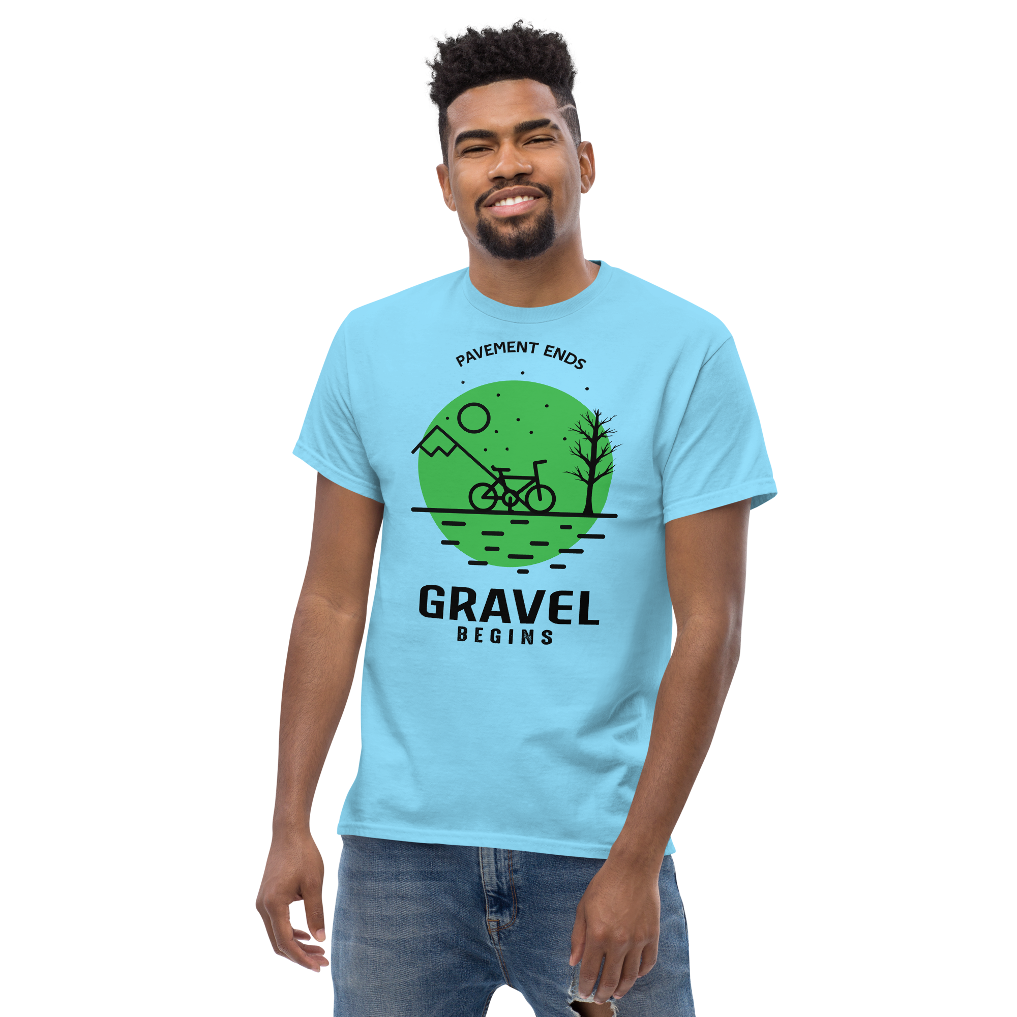 GRAVEL BEGINS unisex t-shirt