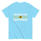 GRADUATION IS HAPPINESS men's t-shirt - Printoo Shop - - graduation, men's tee, Unisex Classic Tee | Gildan 5000