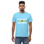 GRADUATION IS HAPPINESS men's t-shirt - Printoo Shop - - graduation, men's tee, Unisex Classic Tee | Gildan 5000