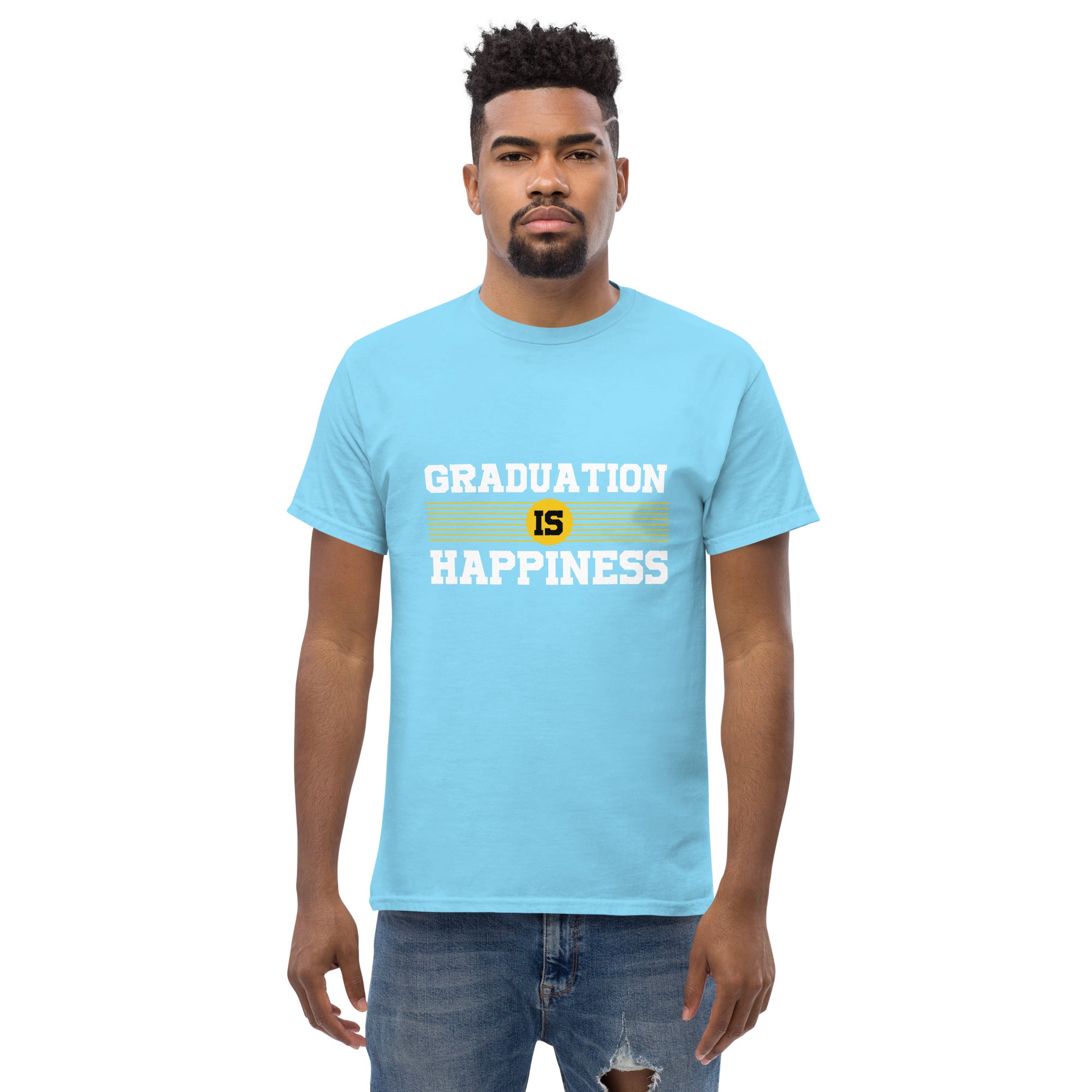 Camiseta para hombre LA GRADUACIÓN ES FELICIDAD