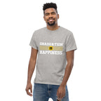 GRADUATION IS HAPPINESS men's t-shirt - Printoo Shop - - graduation, men's tee, Unisex Classic Tee | Gildan 5000