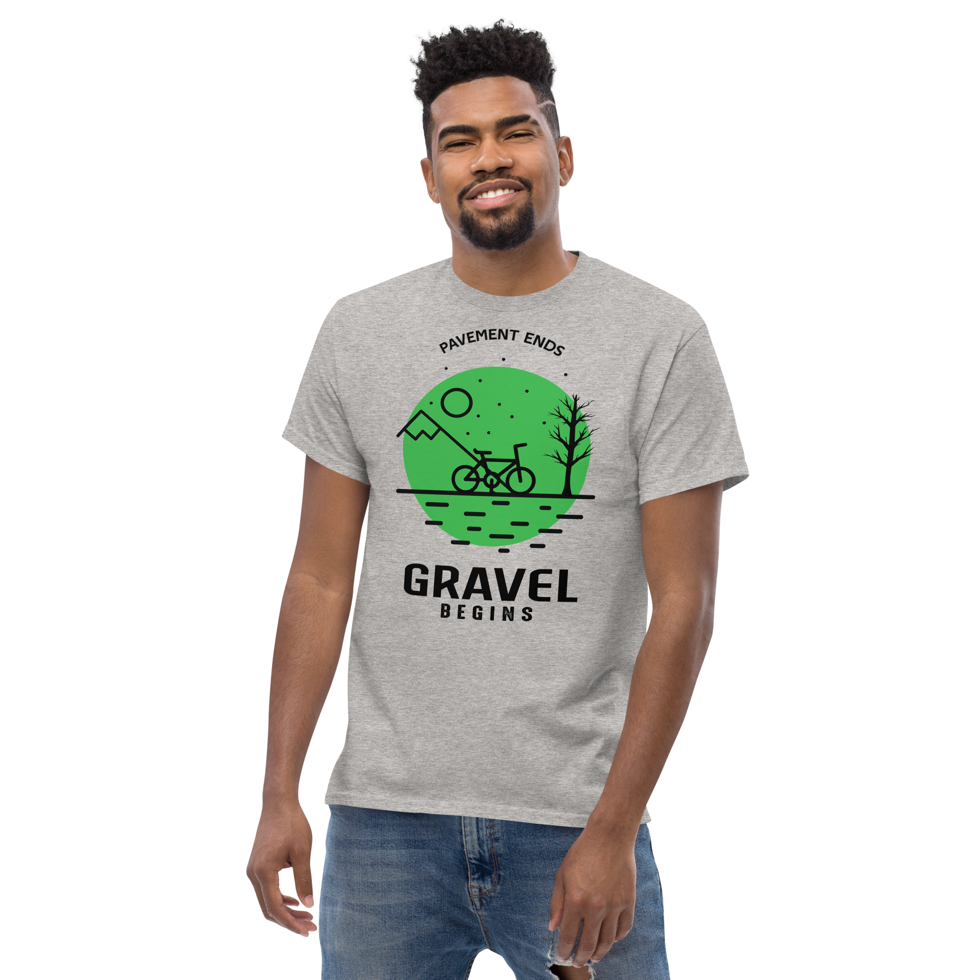 GRAVEL BEGINS unisex t-shirt
