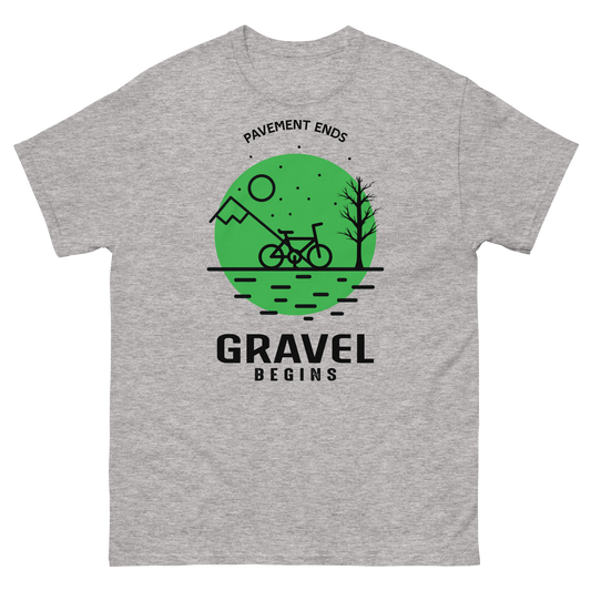 GRAVEL BEGINS men's cycling t-shirt