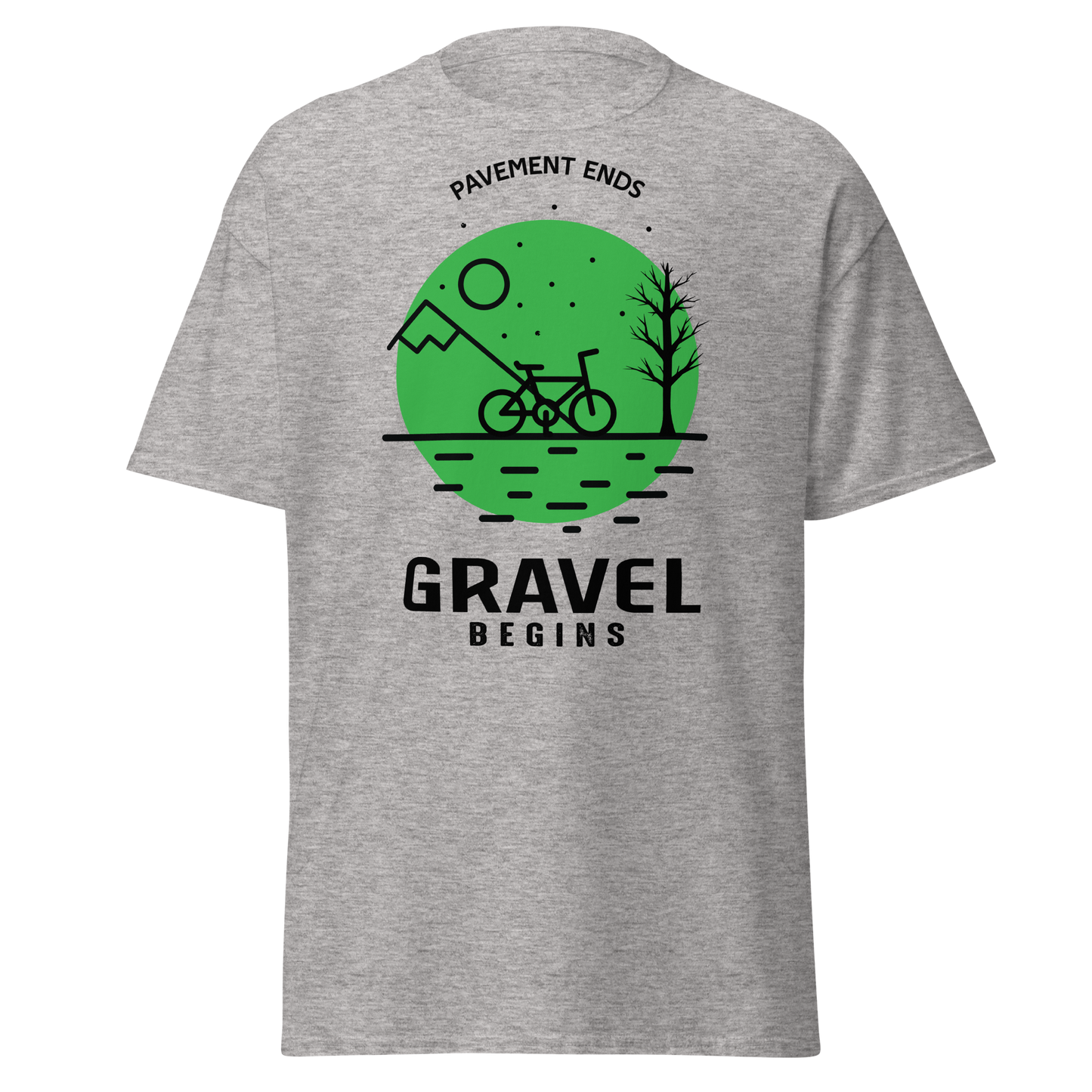 GRAVEL BEGINS men's cycling t-shirt