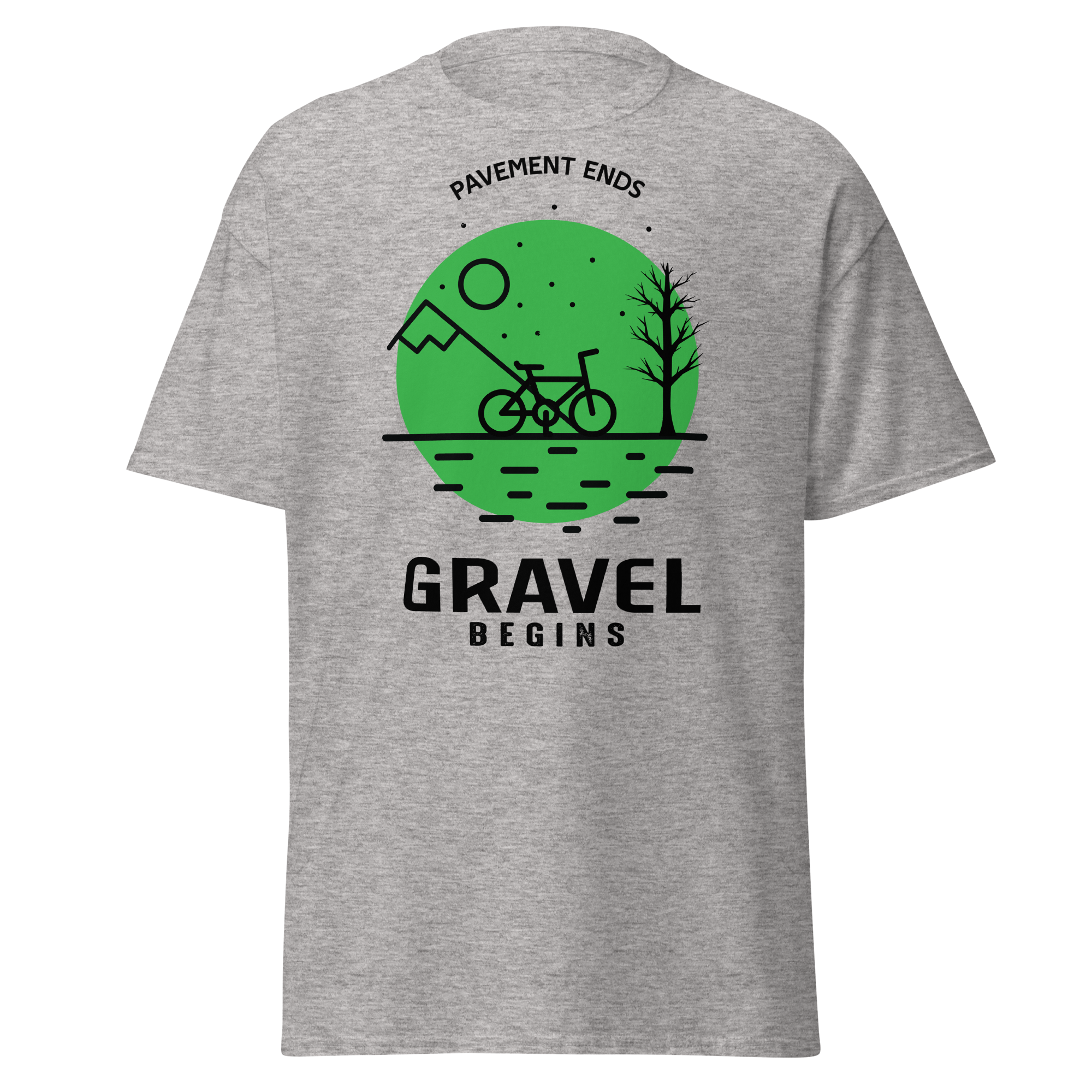 GRAVEL BEGINS unisex t-shirt