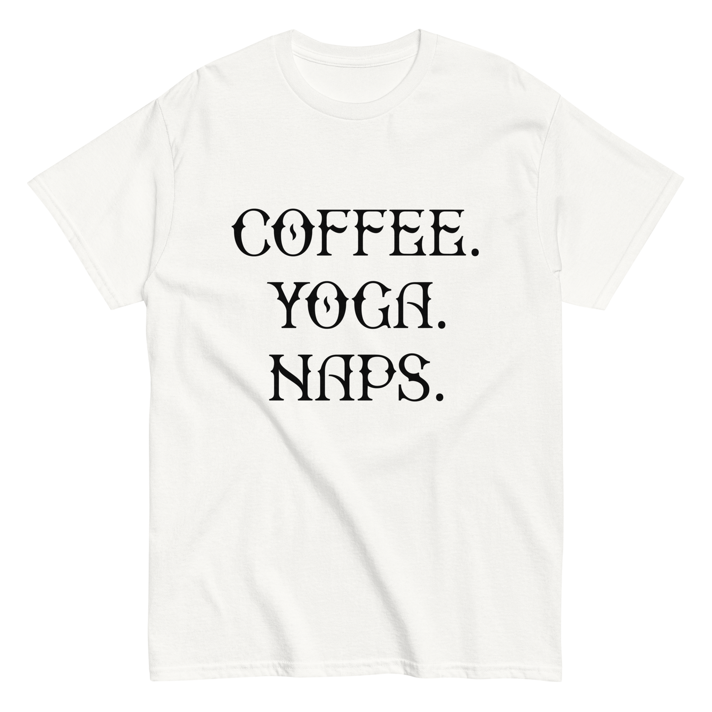 COFFEE YOGA NAPS Coffee series men's t-shirt