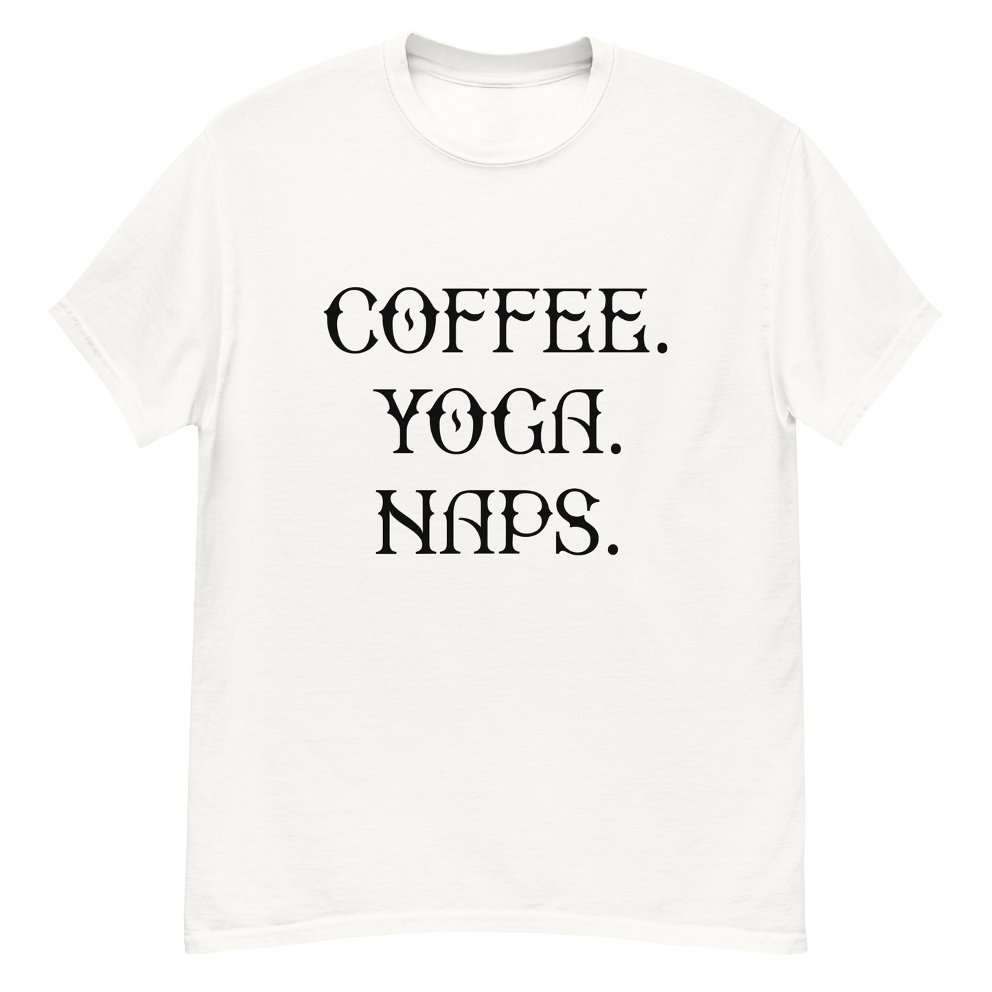 COFFEE YOGA NAPS Coffee series men's t-shirt