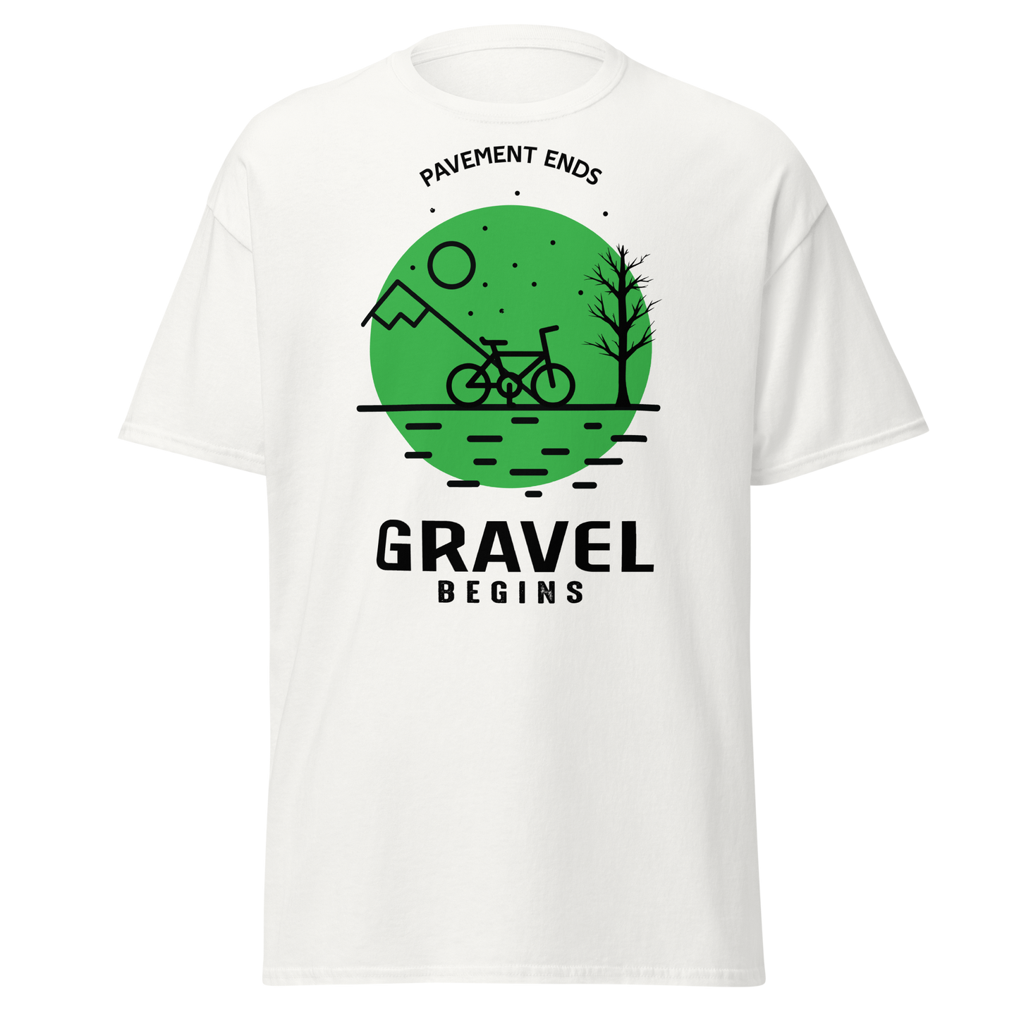 GRAVEL BEGINS men's cycling t-shirt