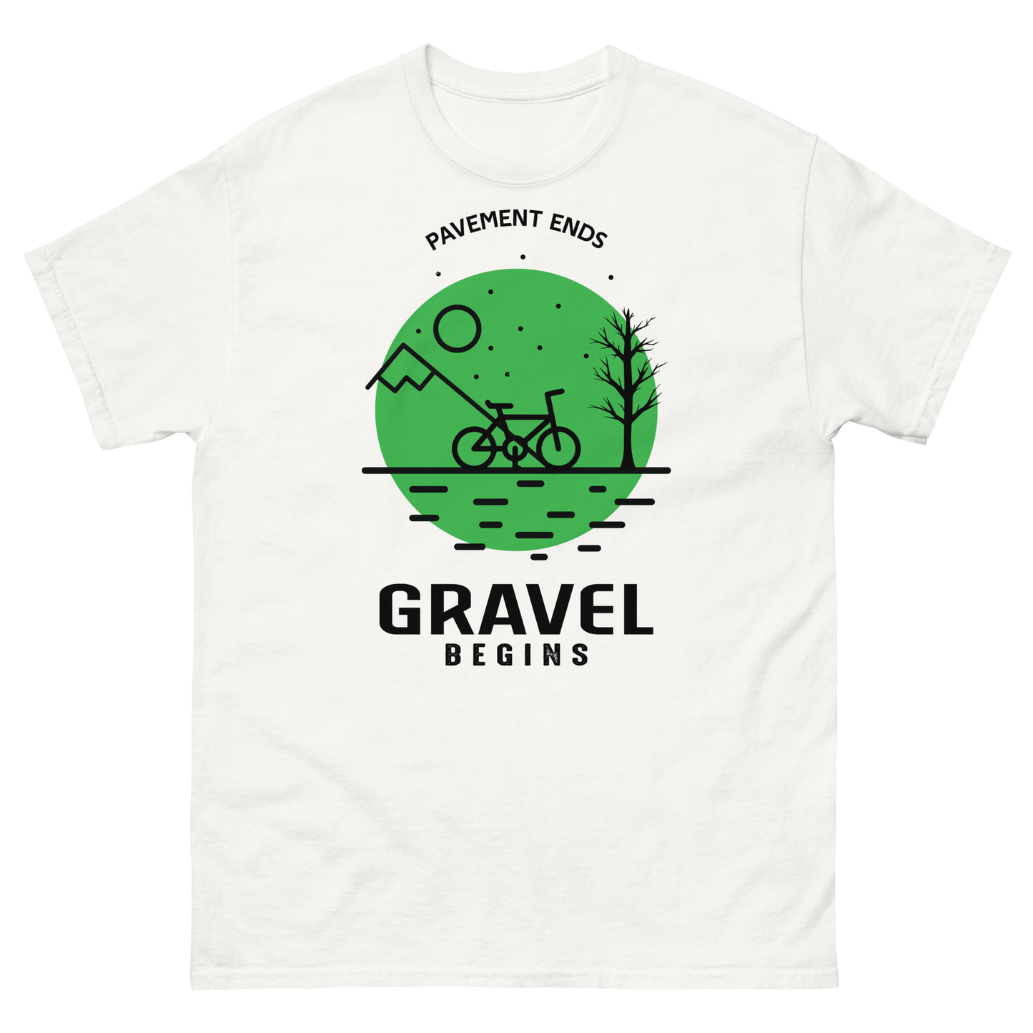 GRAVEL BEGINS men's cycling t-shirt