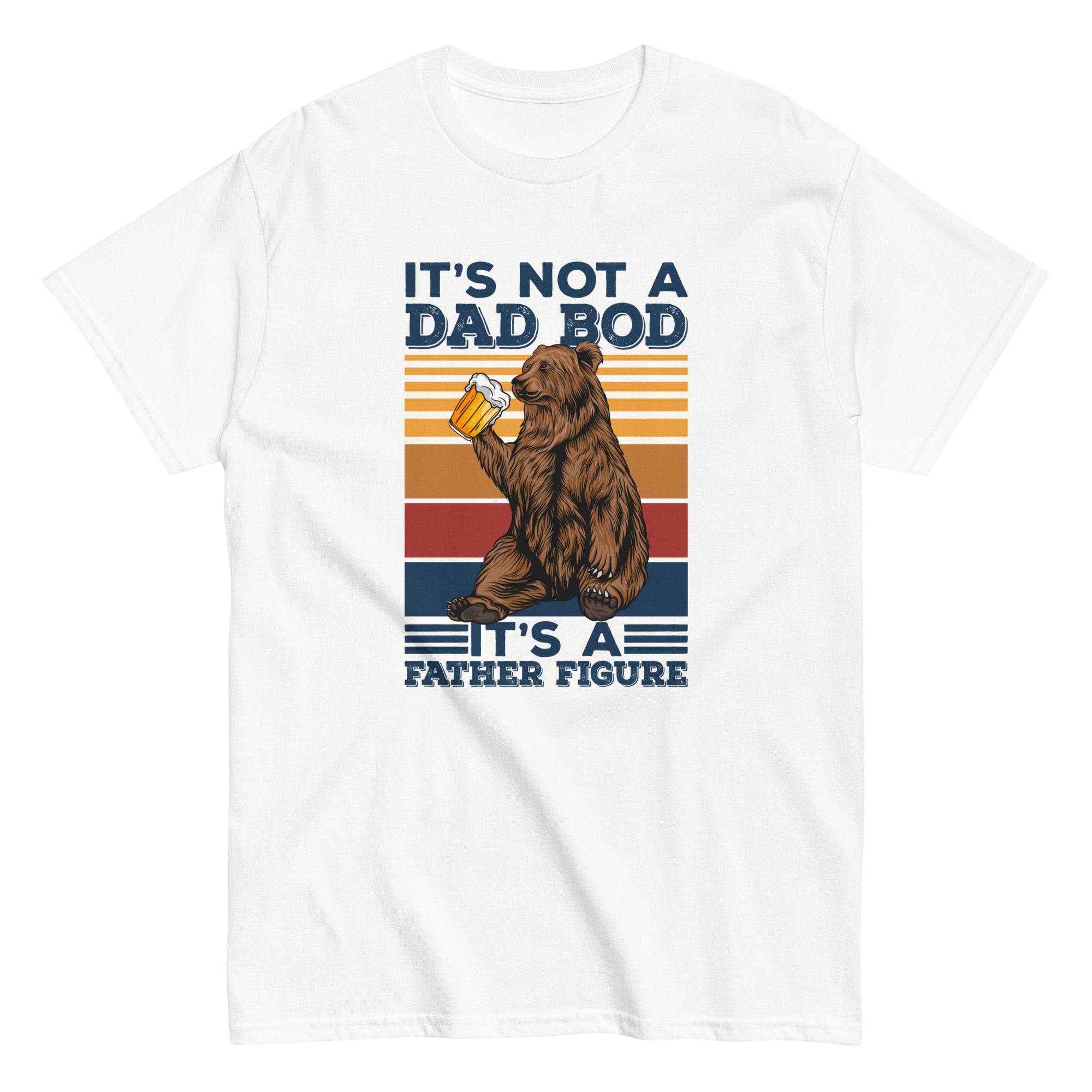 Camiseta de hombre con figura paterna y cuerpo de papá