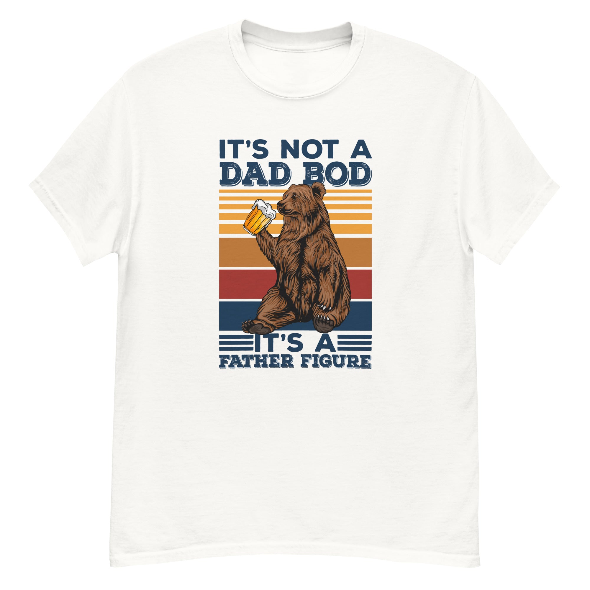 Camiseta de hombre con figura paterna y cuerpo de papá