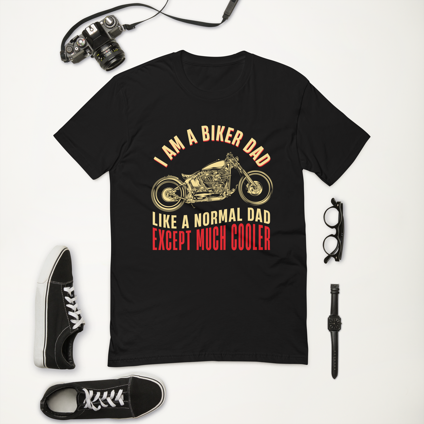 BIKER DAD Short Sleeve T-shirt