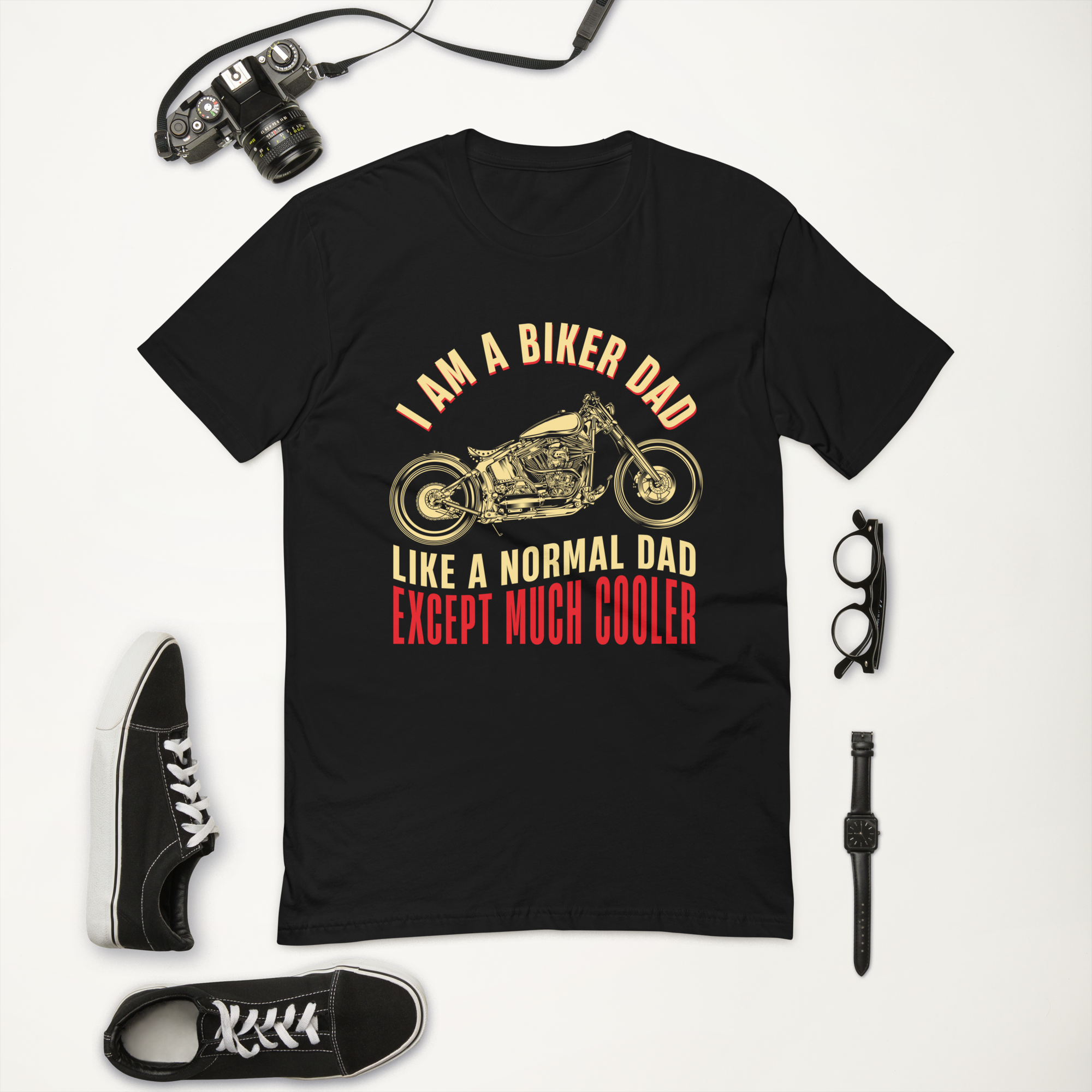 BIKER DAD Kurzarm-T-Shirt