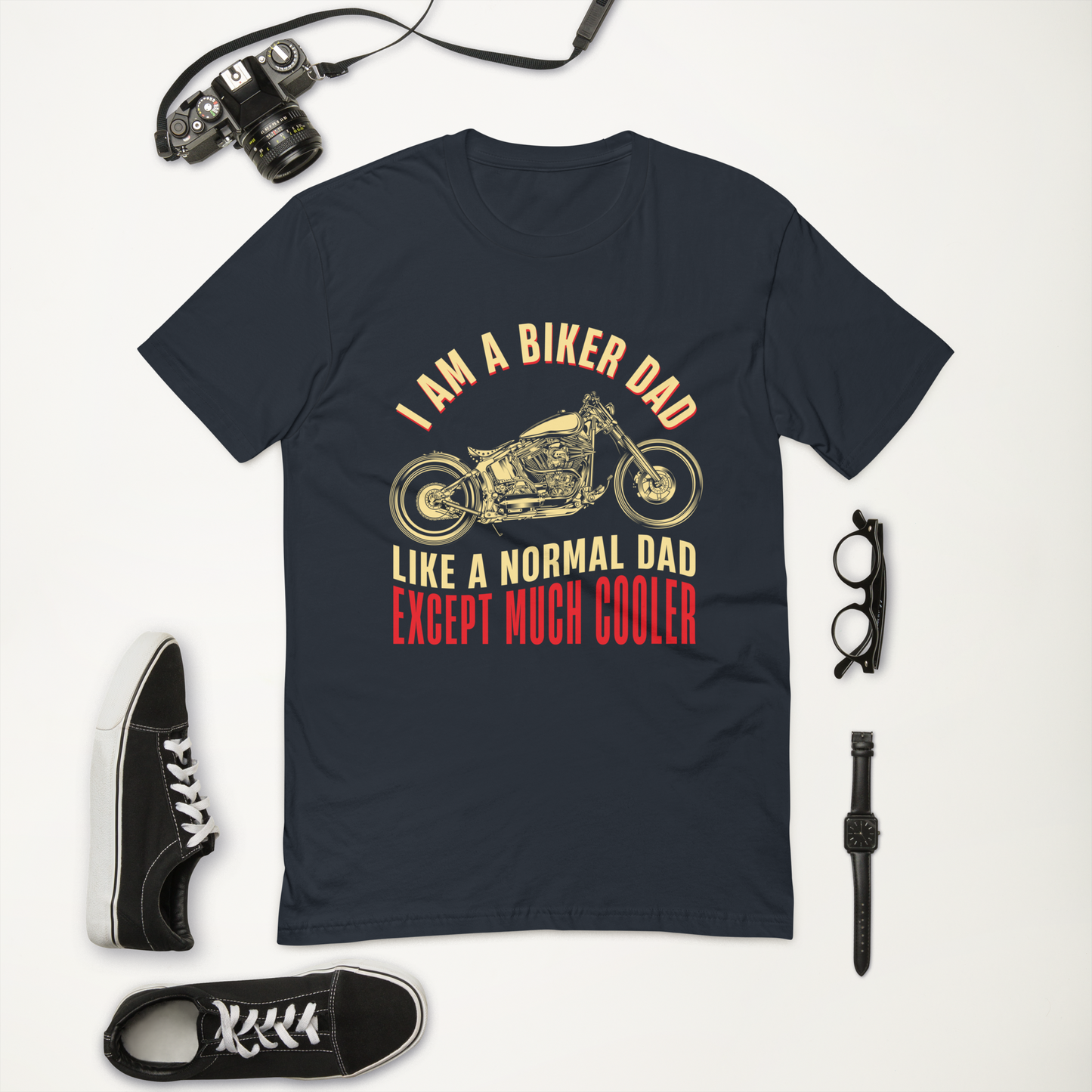 BIKER DAD Short Sleeve T-shirt