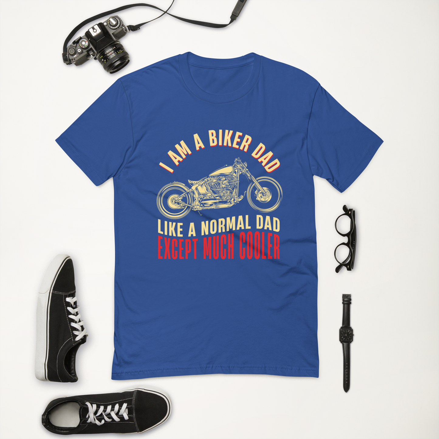 BIKER DAD Short Sleeve T-shirt