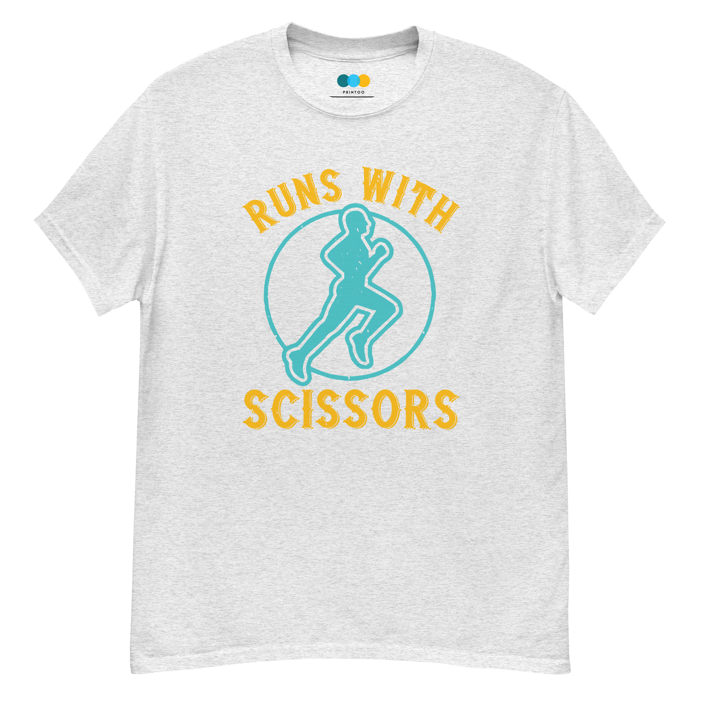 RUNS /w SCISSORS unisex running t-shirt