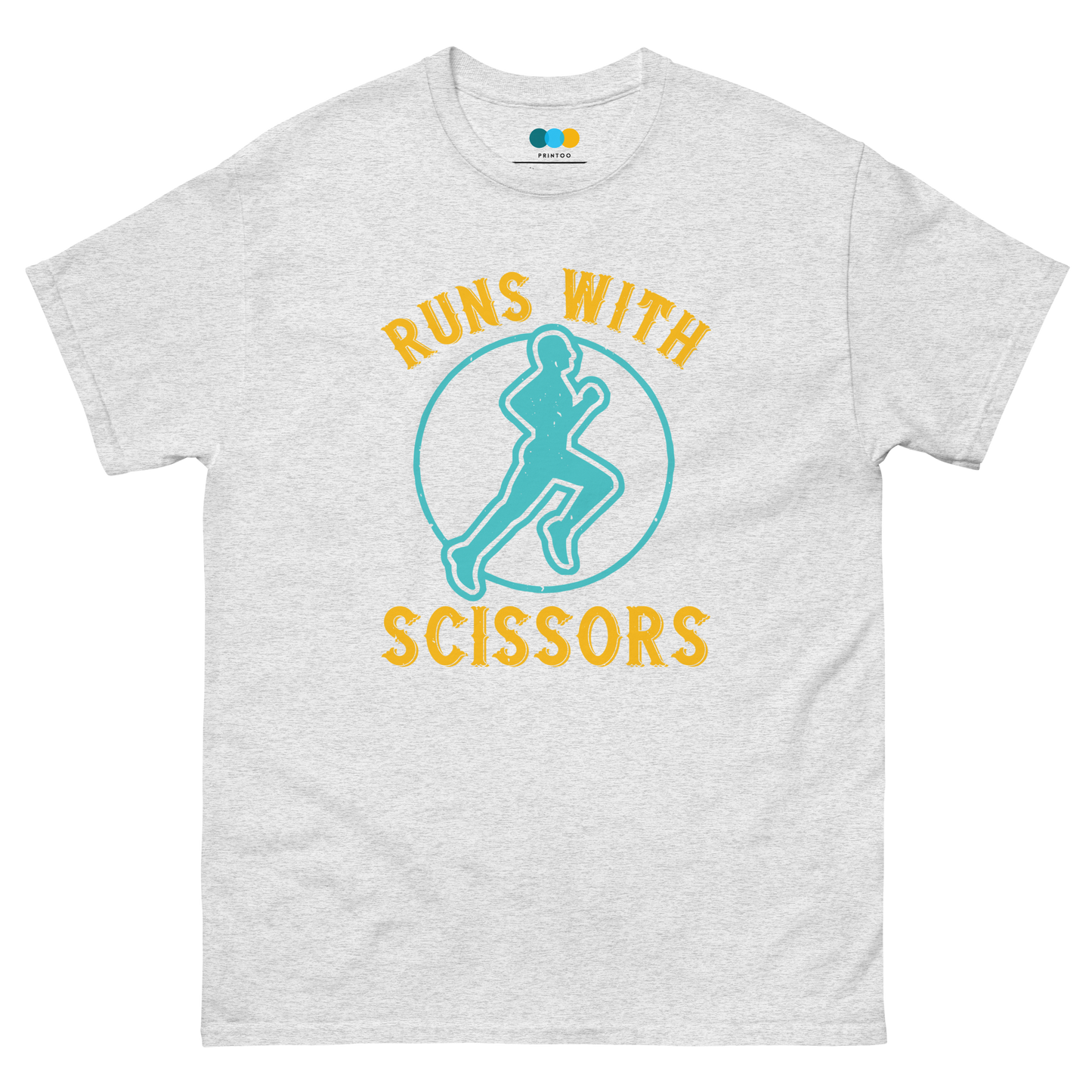 RUNS /w SCISSORS unisex running t-shirt