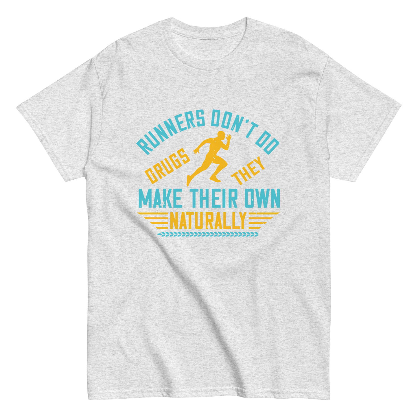 NATURALLY RUNNERS unisex running t-shirt