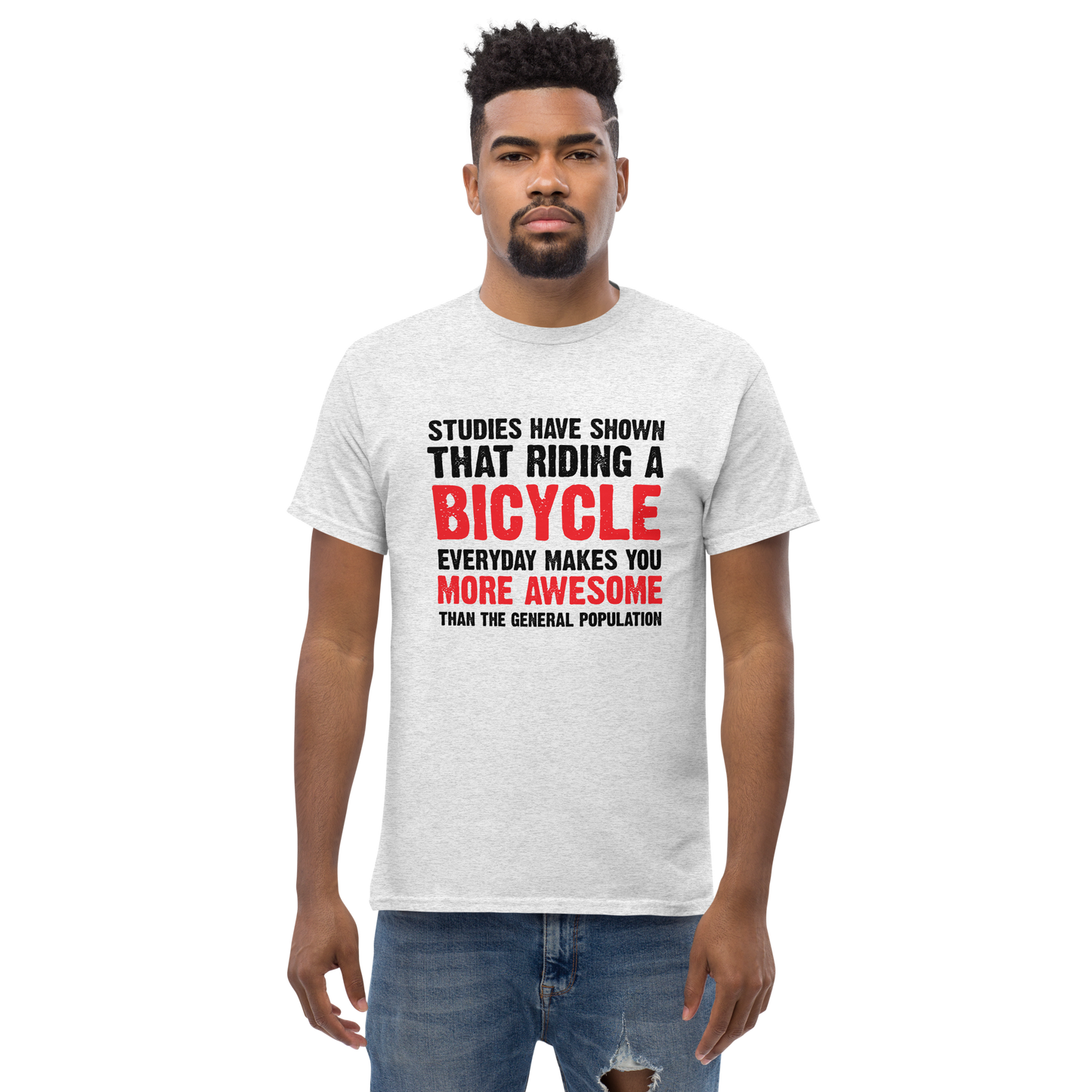 BICYCLE MORE AWESOME unisex t-shirt