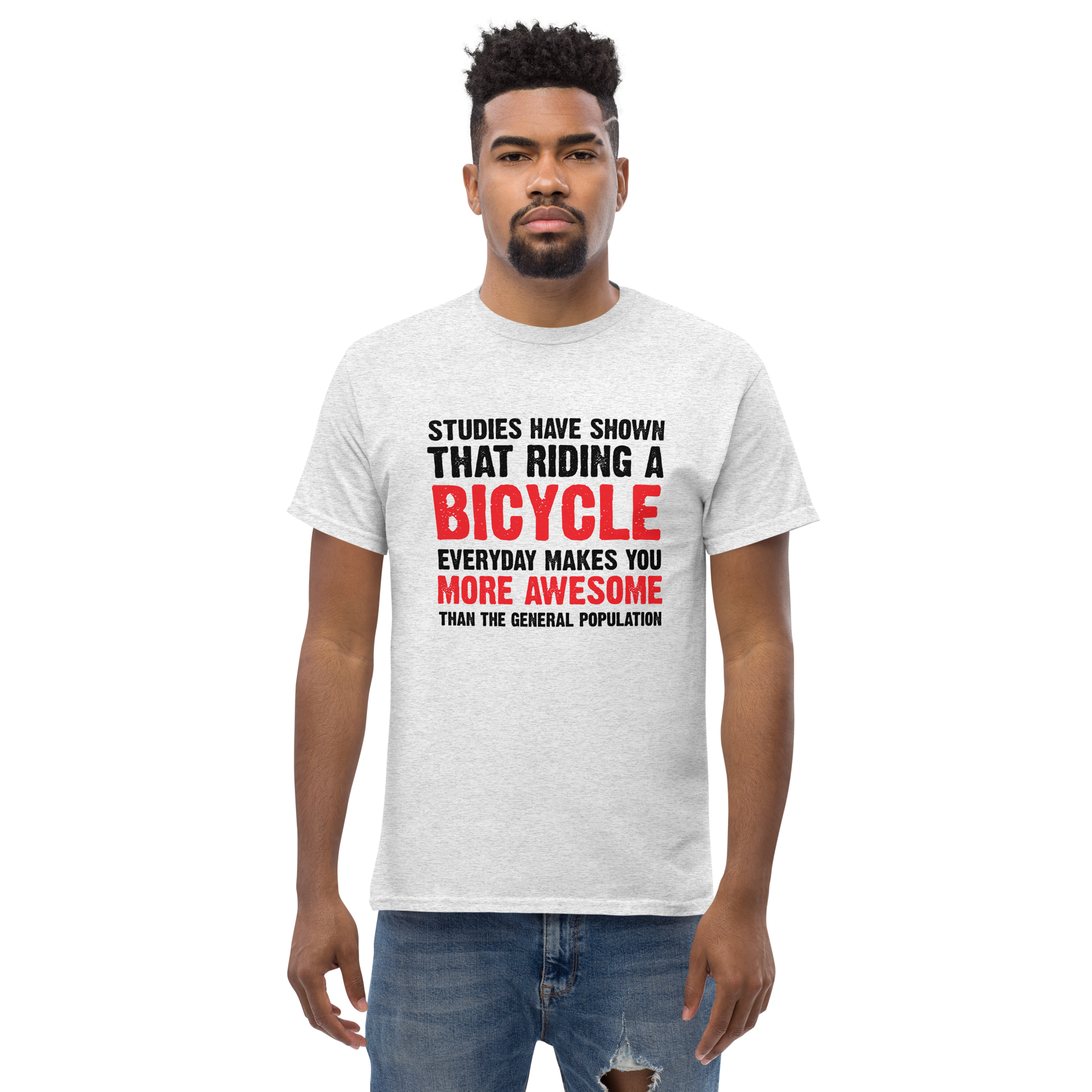 BICYCLE MORE AWESOME unisex t-shirt