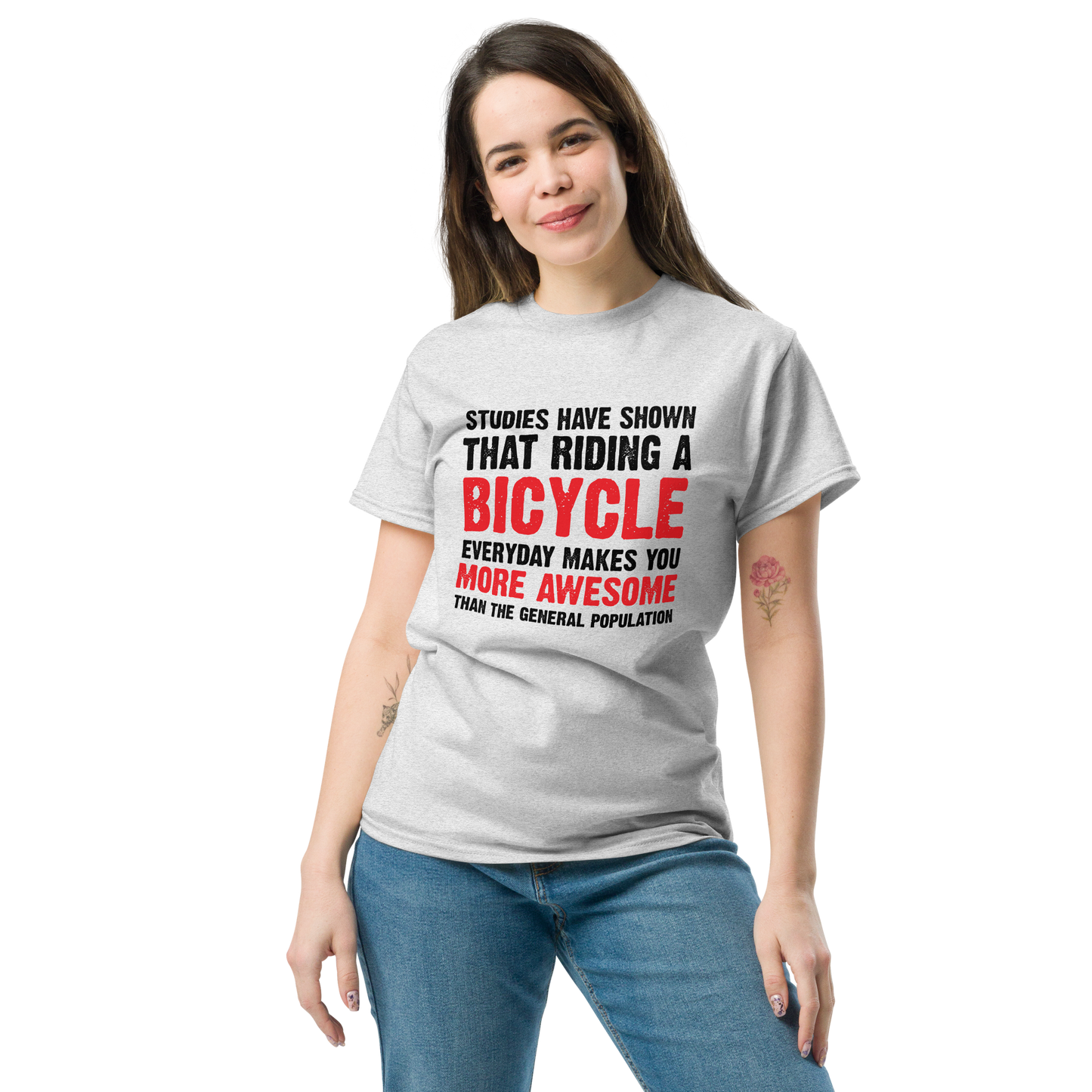 BICYCLE MORE AWESOME unisex t-shirt