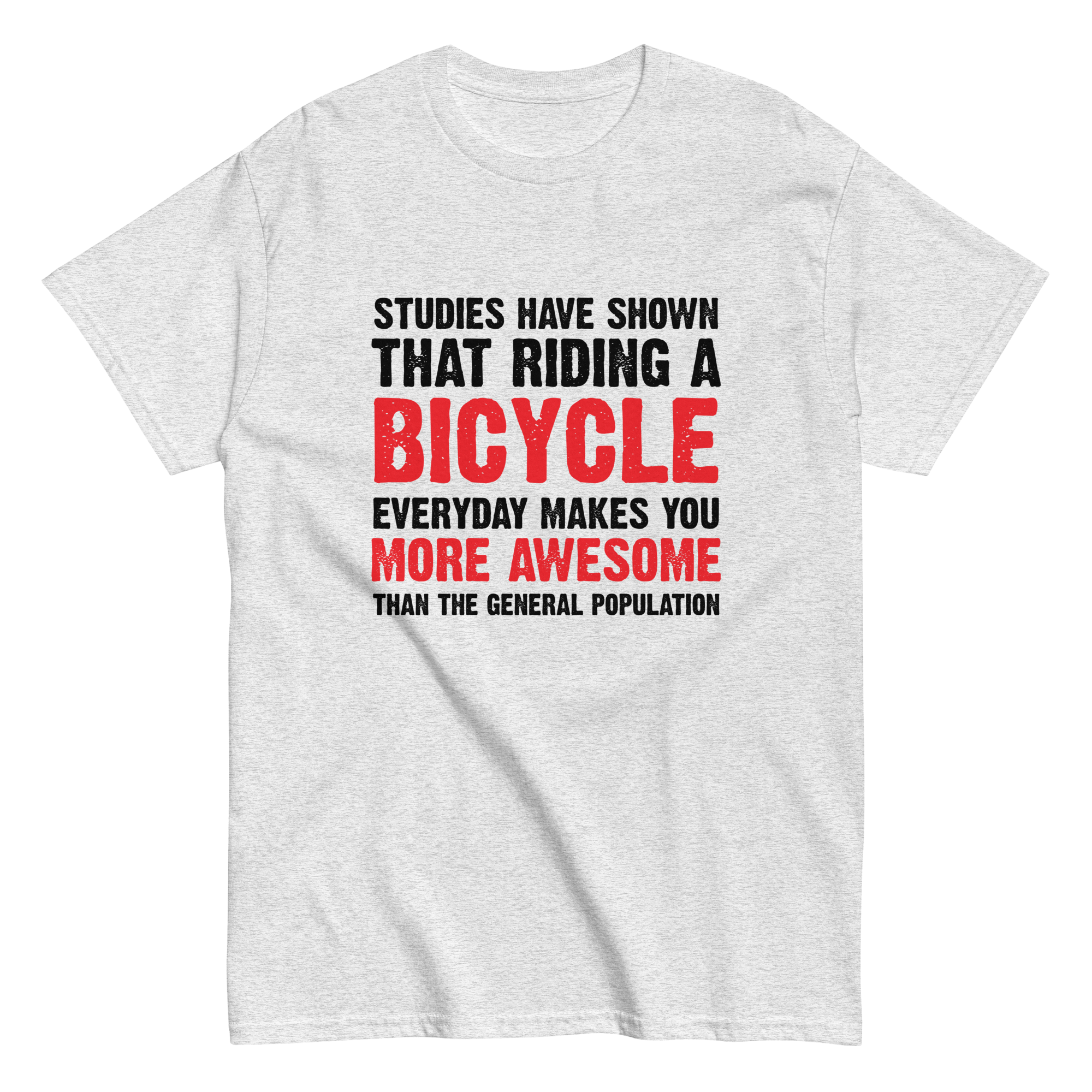 BICYCLE MORE AWESOME unisex t-shirt