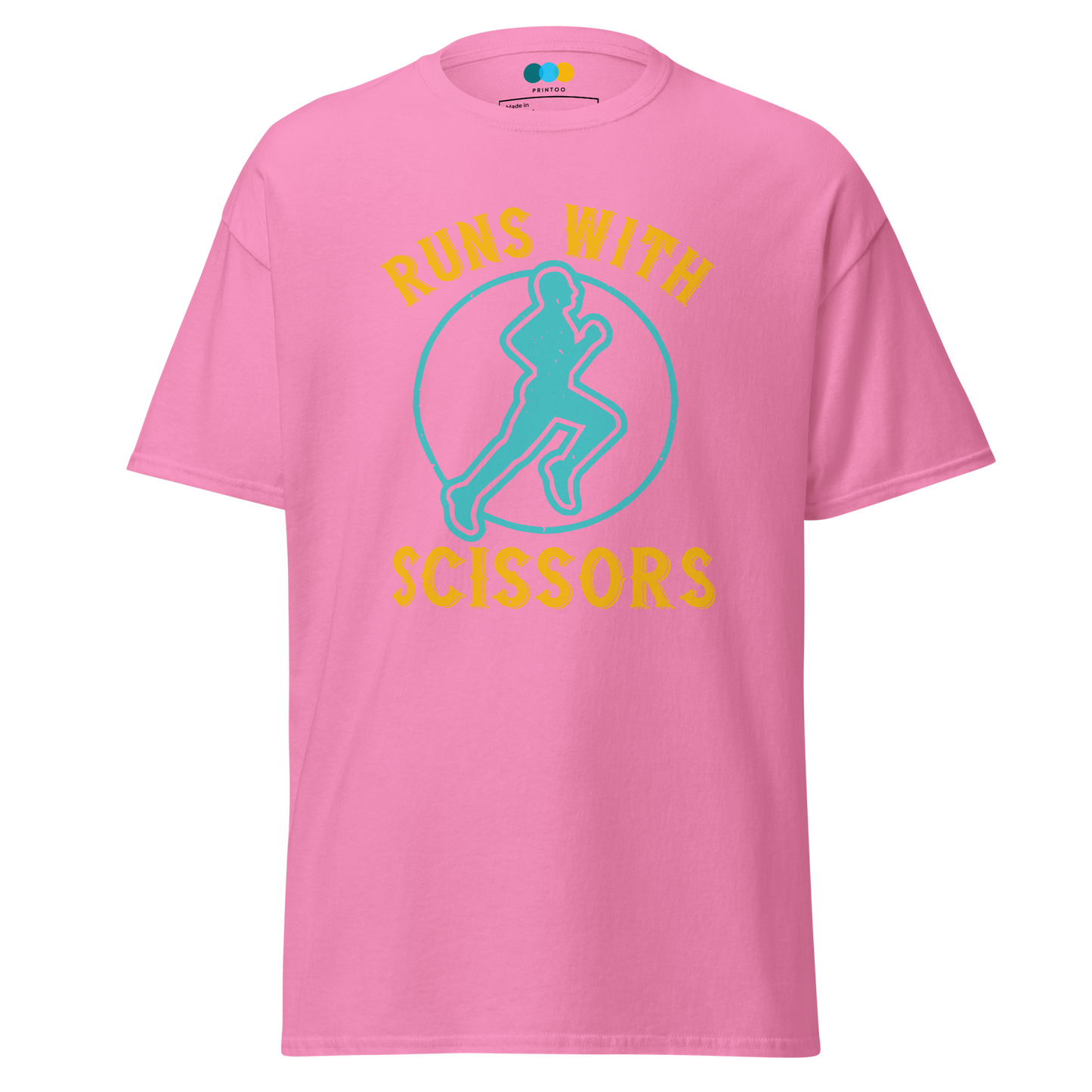 RUNS /w SCISSORS unisex running t-shirt