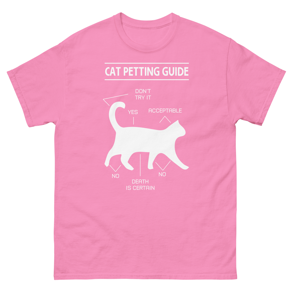 CAT PETTING GUIDE unisex t-shirt