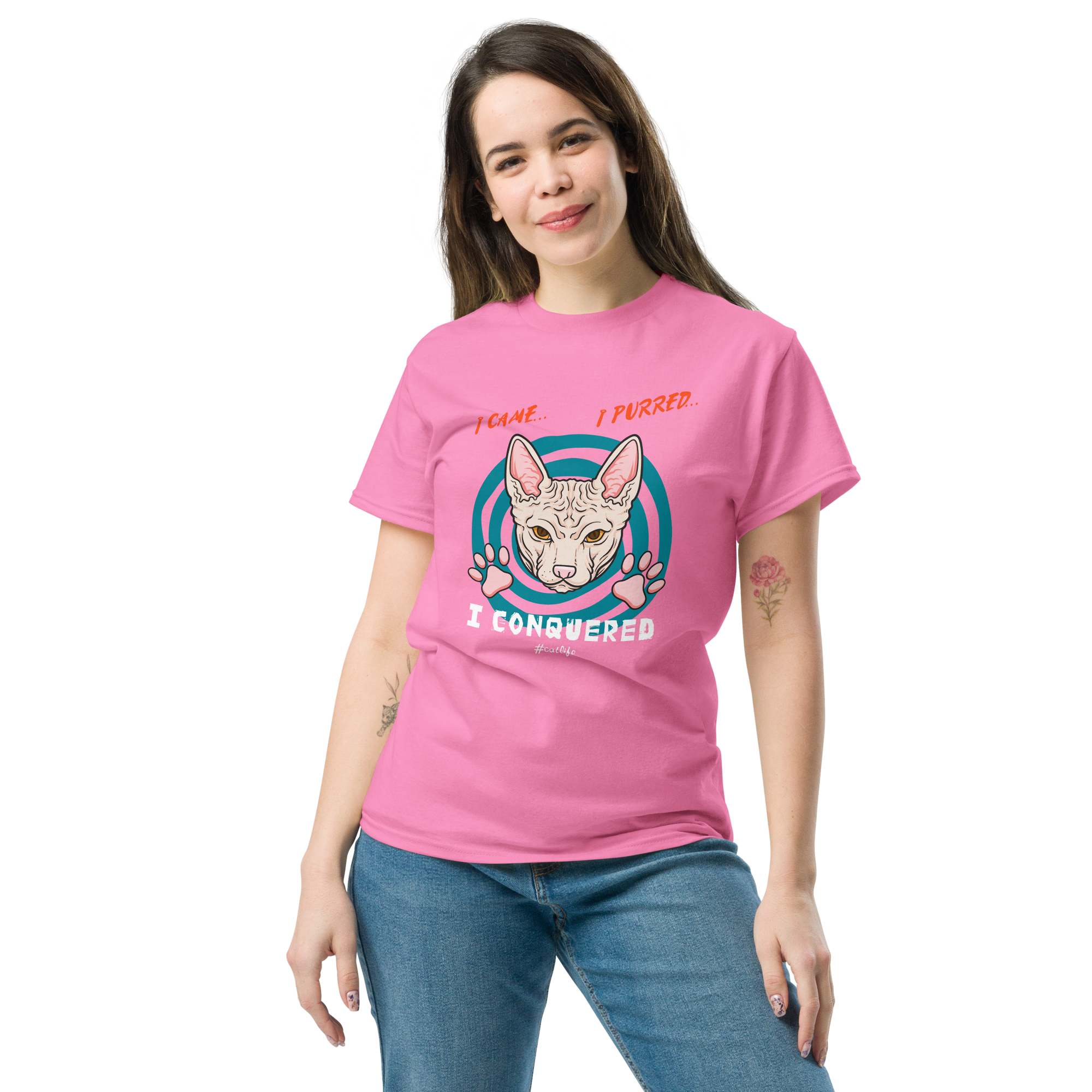 I CONQUERED CAT unisex t-shirt