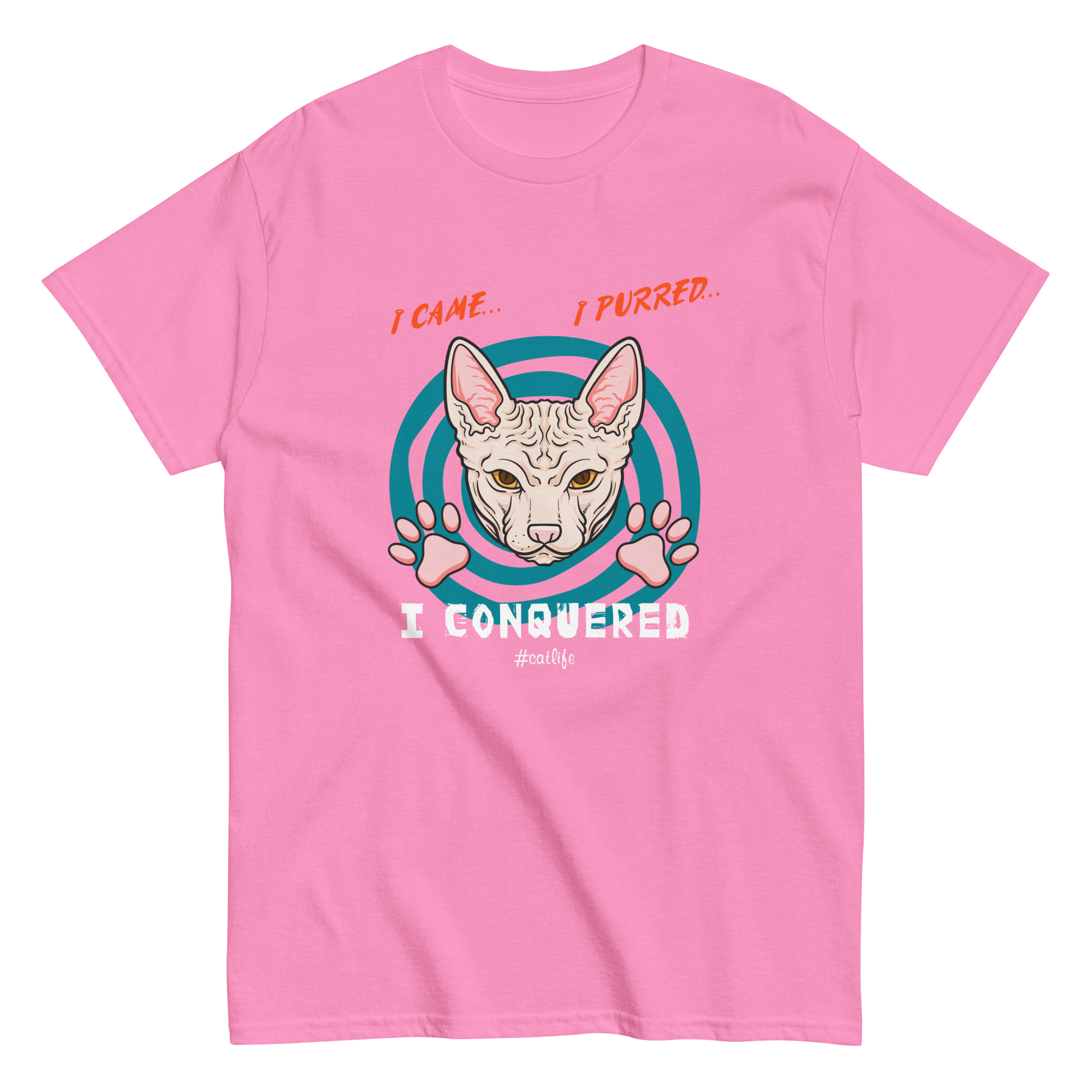 I CONQUERED CAT unisex t-shirt
