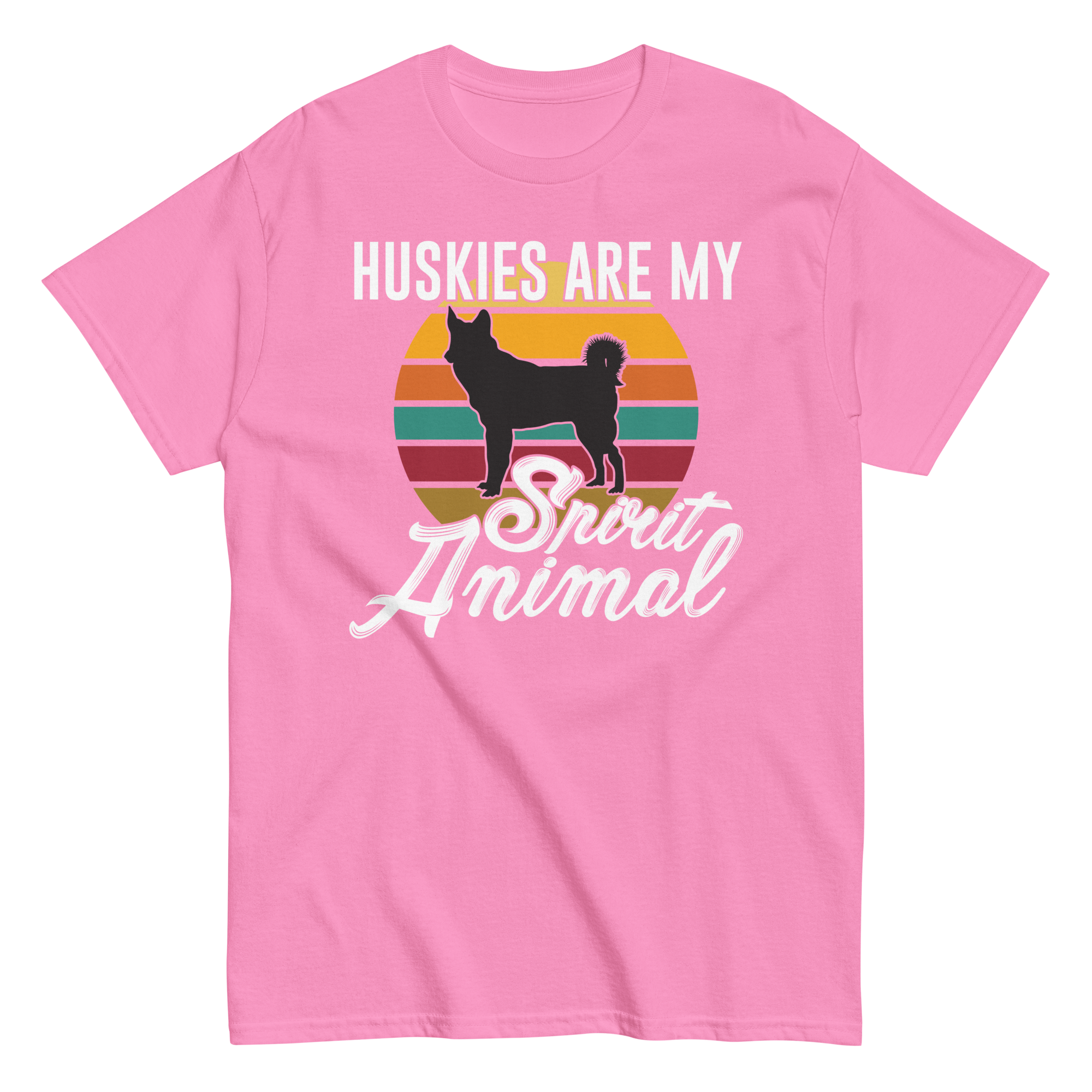 HUSKIES ARE MY SPIRIT ANIMAL unisex t-shirt
