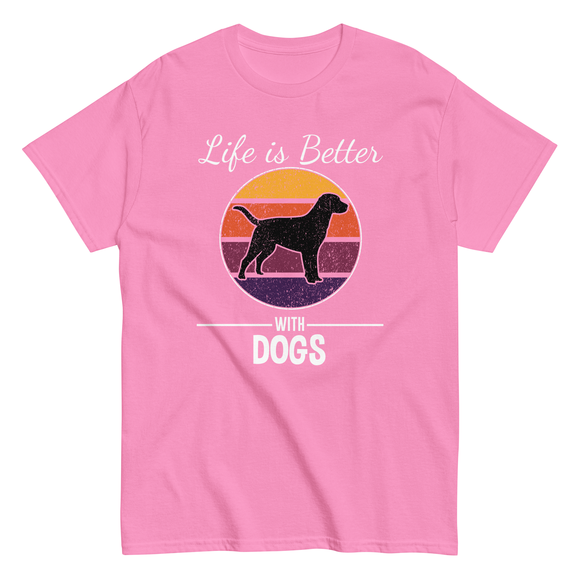 BETTER WITH DOGS unisex t-shirt