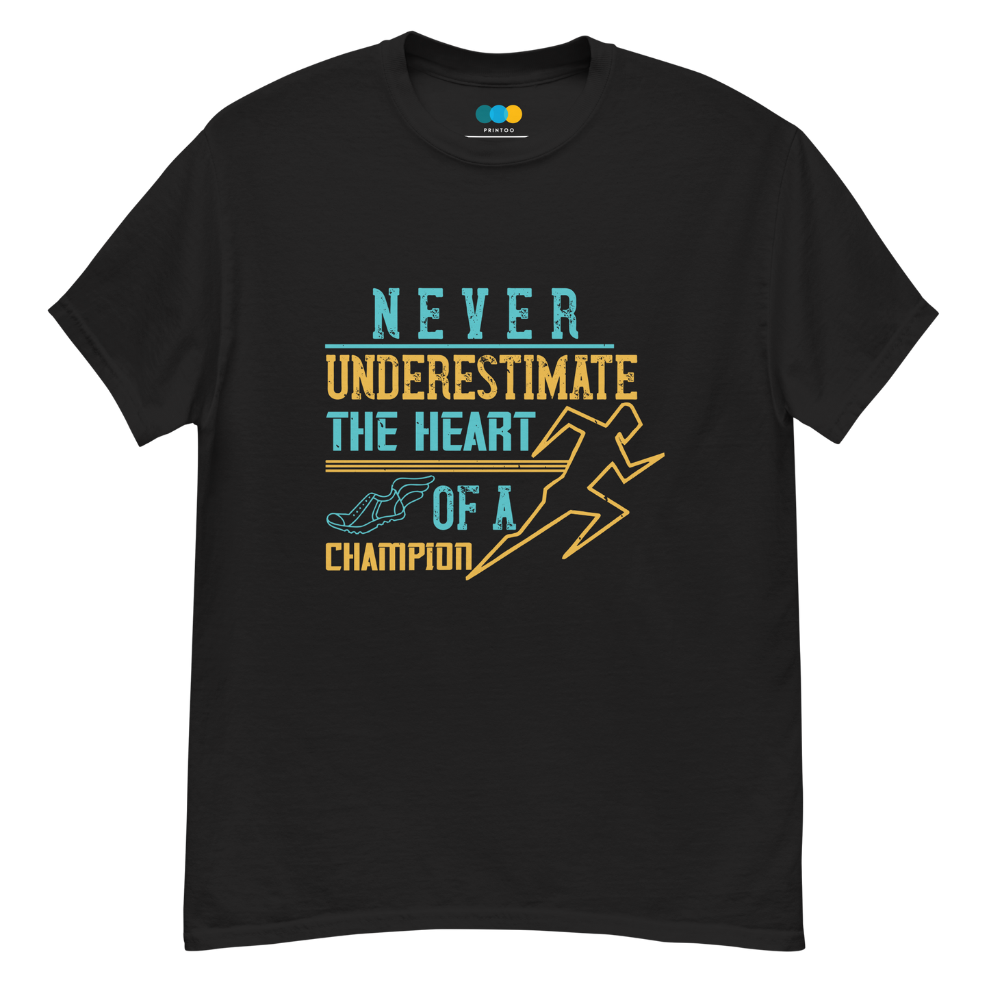 HEART OF A CHAMPION unisex running t-shirt