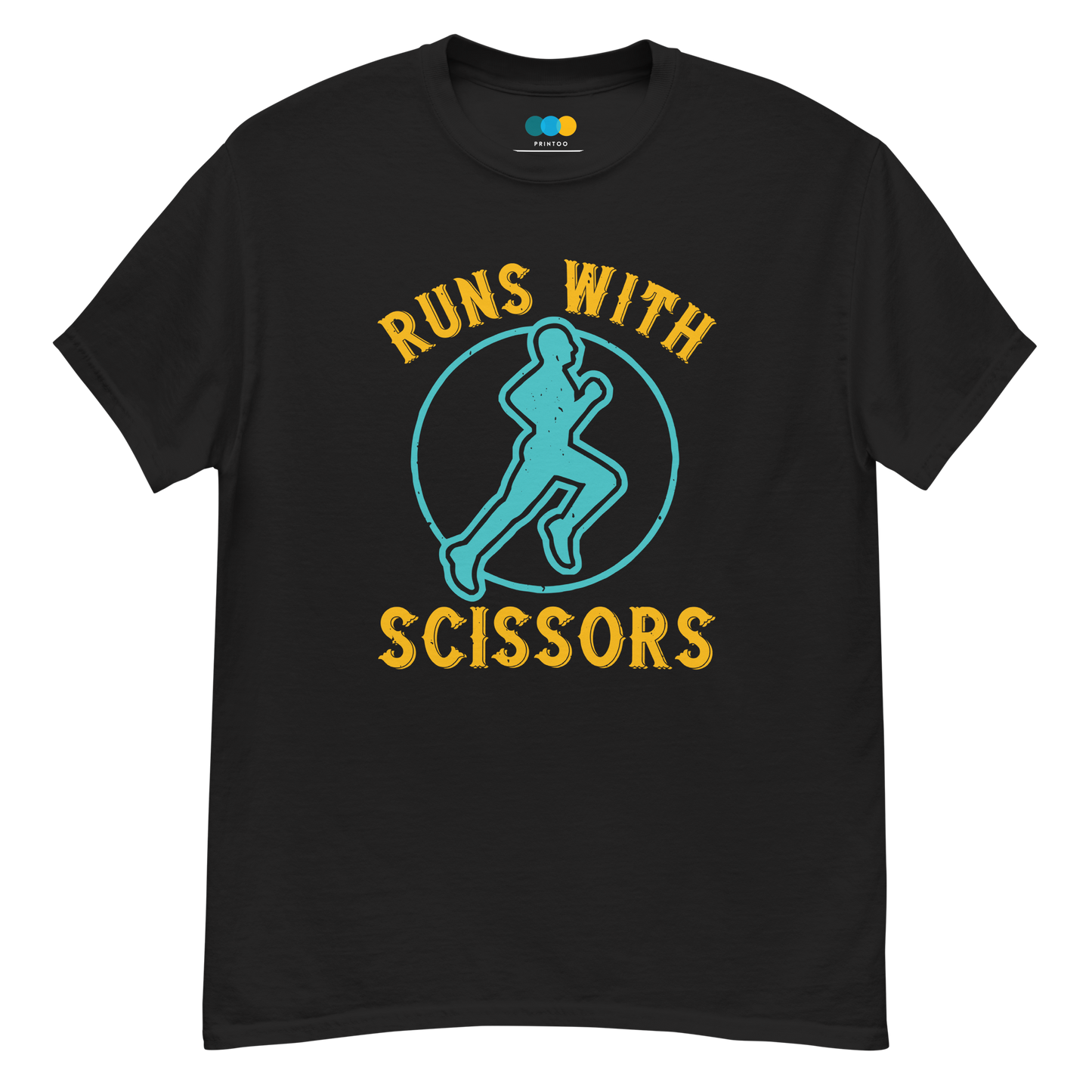 RUNS /w SCISSORS unisex running t-shirt