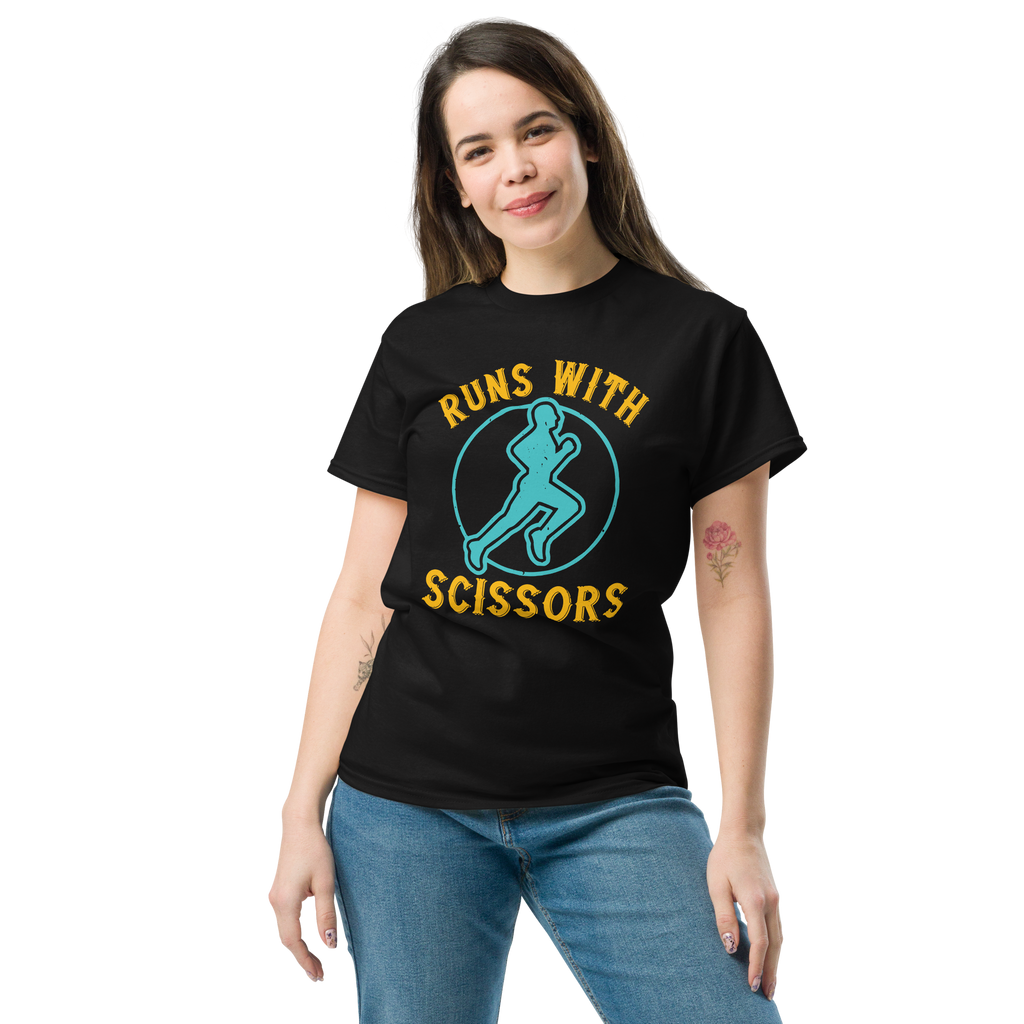 RUNS /w SCISSORS unisex t-shirt