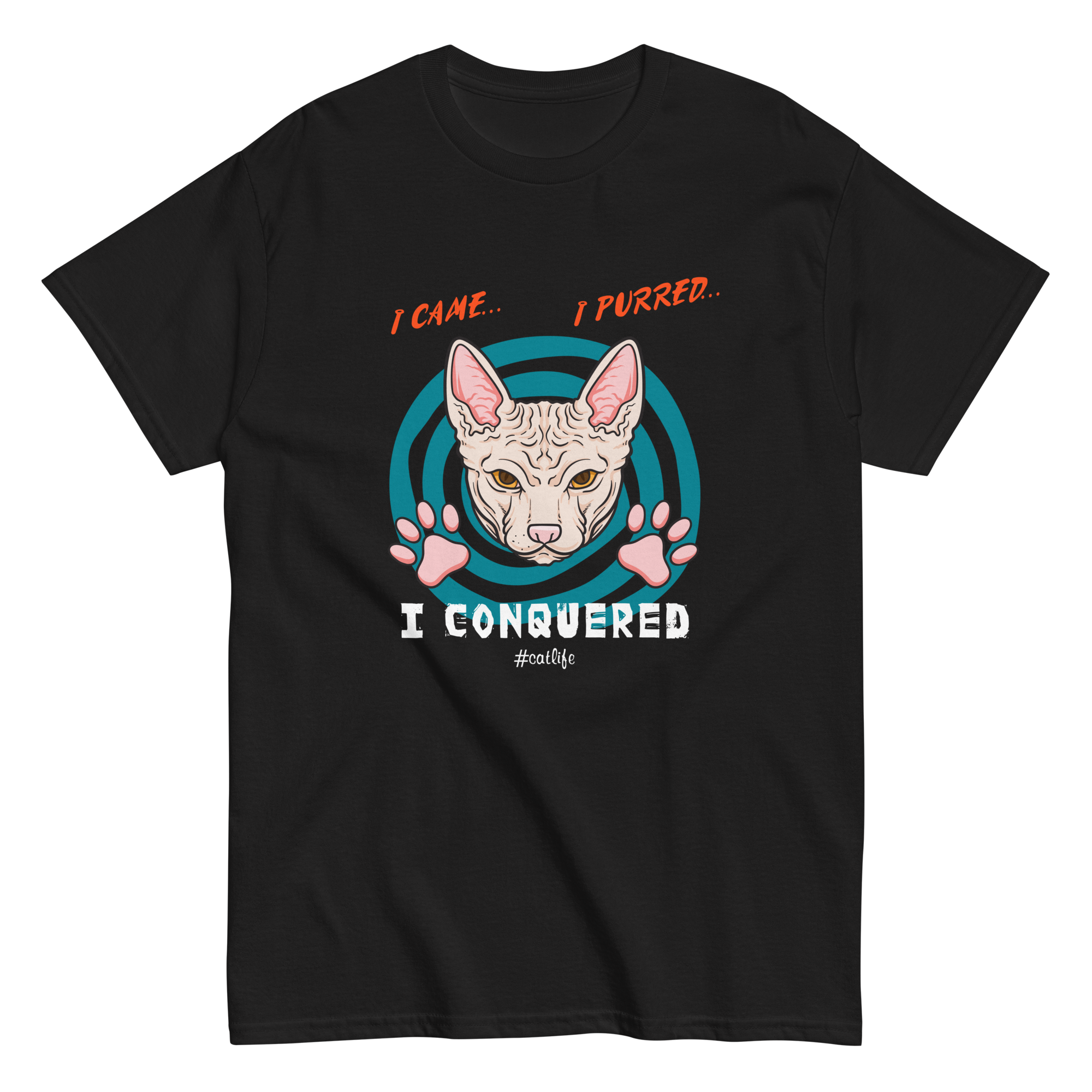 I CONQUERED CAT unisex t-shirt