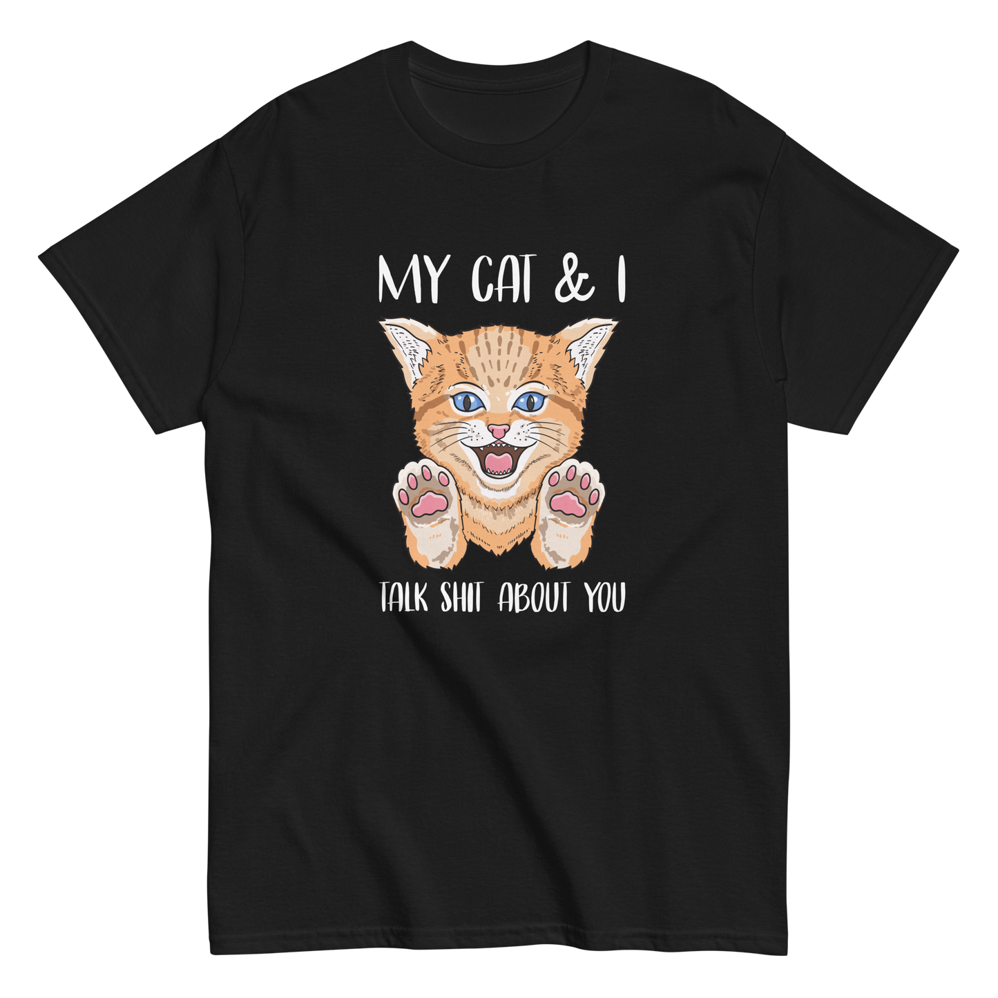 MY CAT & I Cat series unisex cotton t-shirt