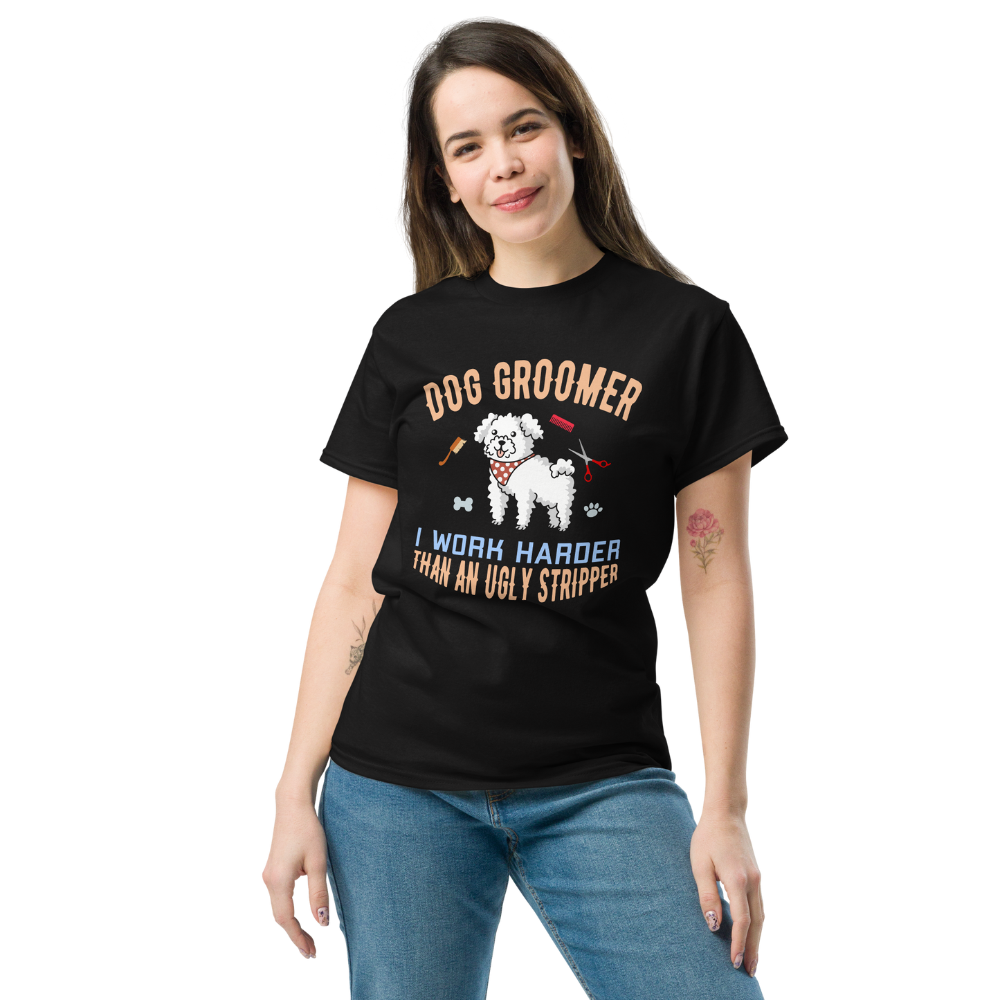 DOG GROOMER unisex dog series t-shirt