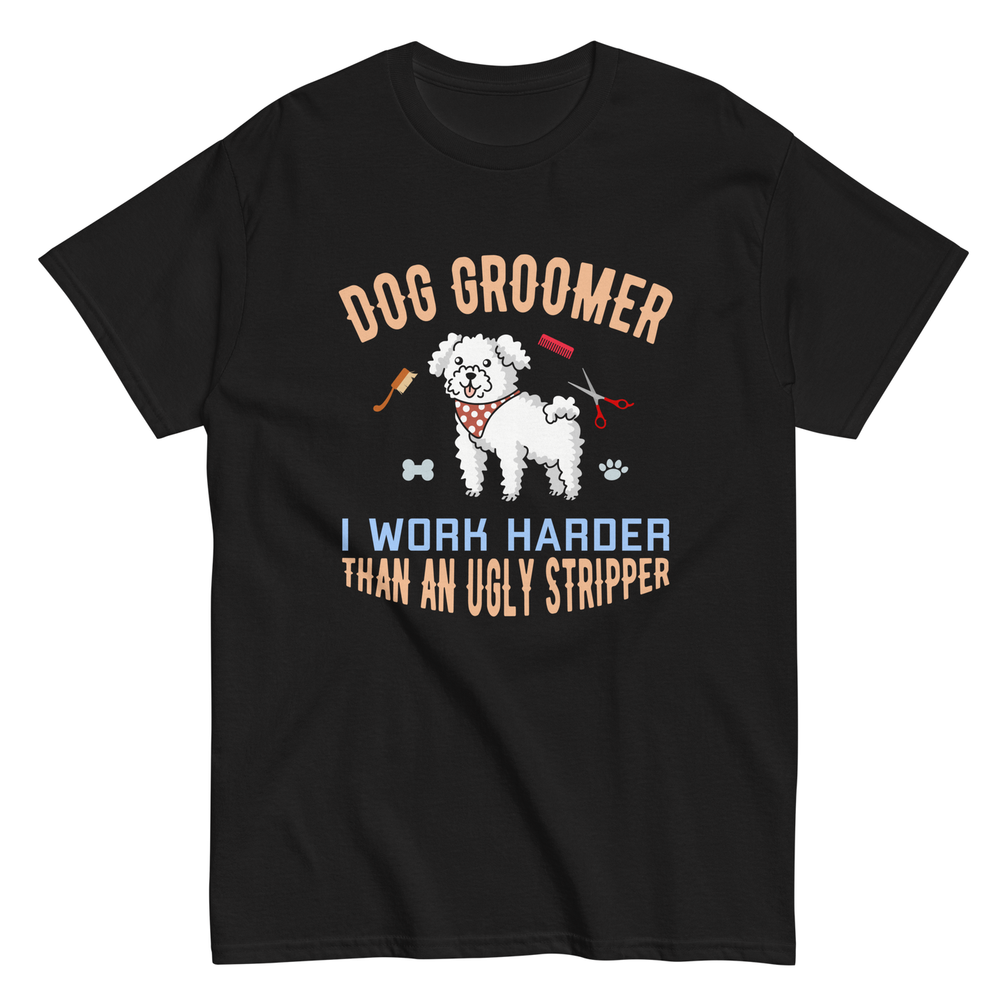 DOG GROOMER unisex dog series t-shirt