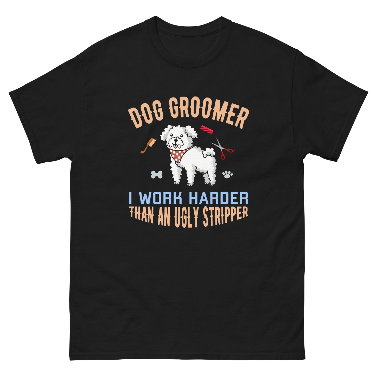 DOG GROOMER unisex dog series t-shirt