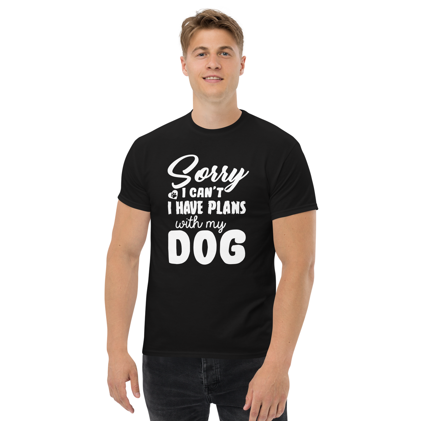 WITH MY DOG unisex dog series t-shirt