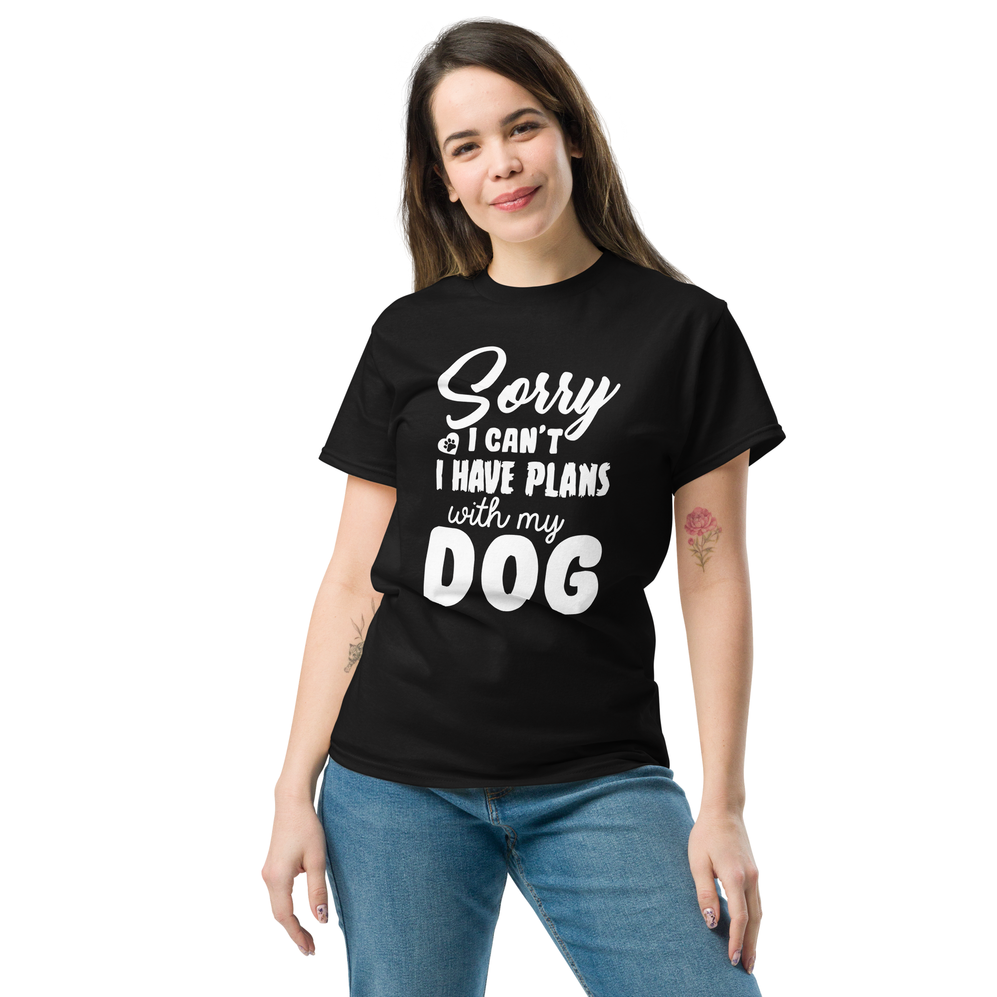 WITH MY DOG unisex t-shirt