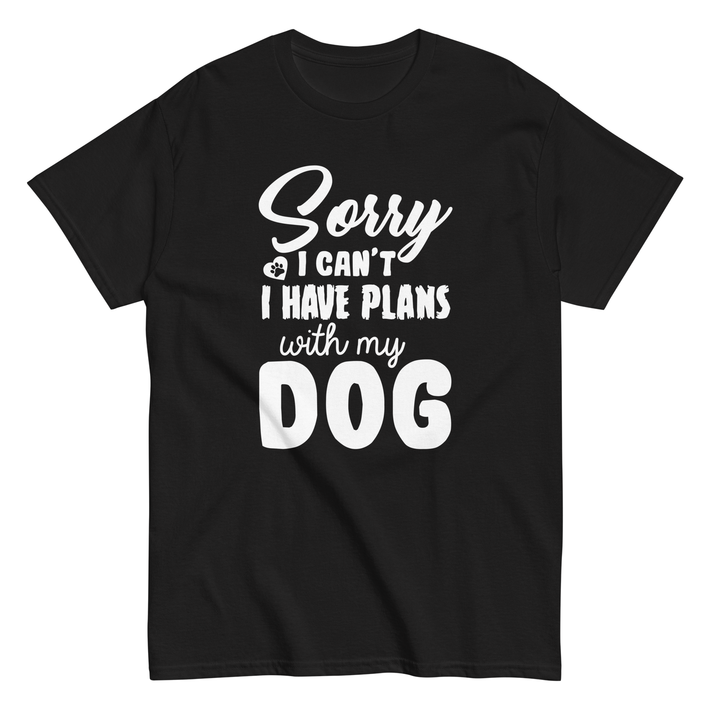 WITH MY DOG unisex dog series t-shirt